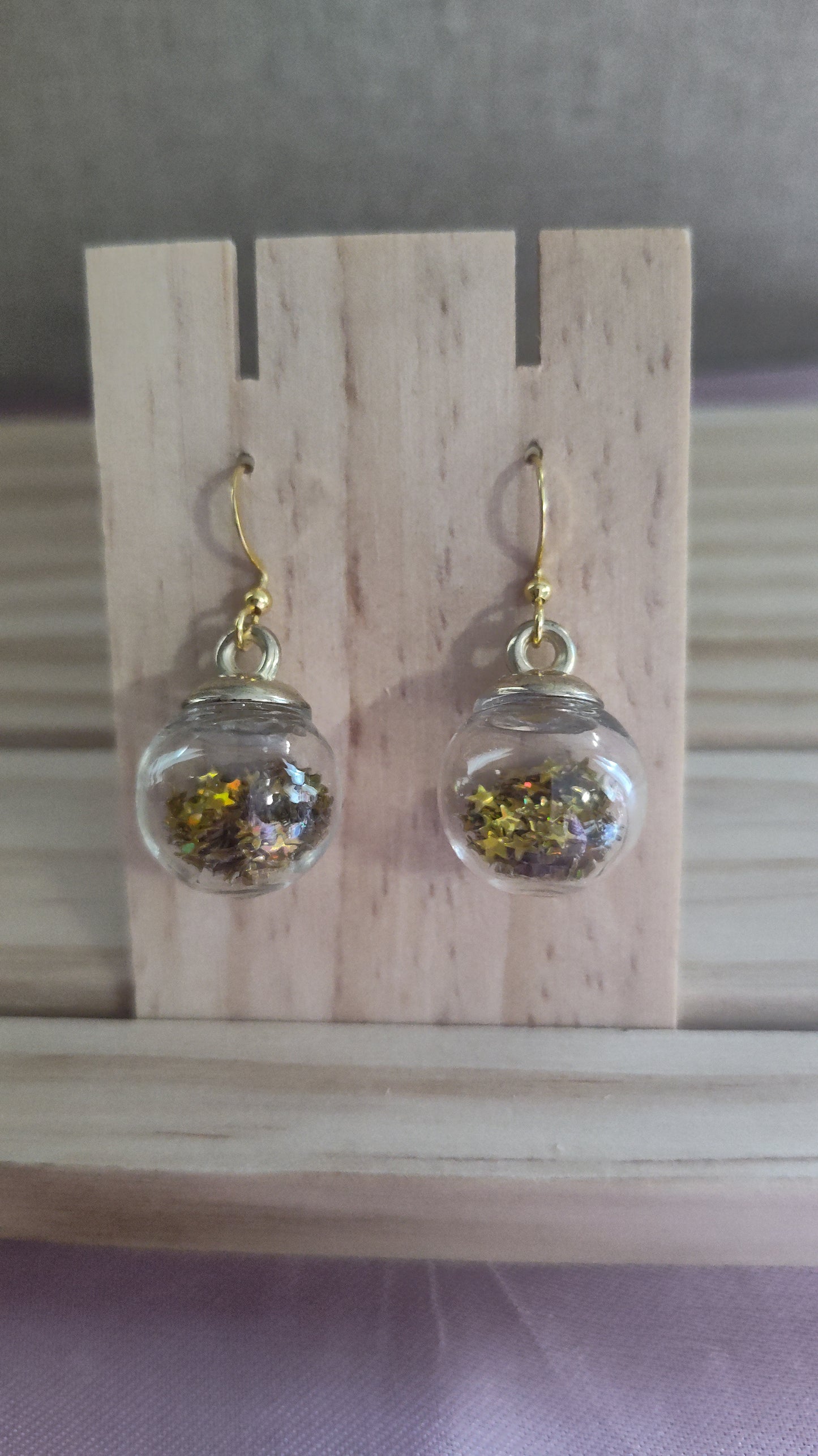 Glass Ball Earrings-CLEARANCE