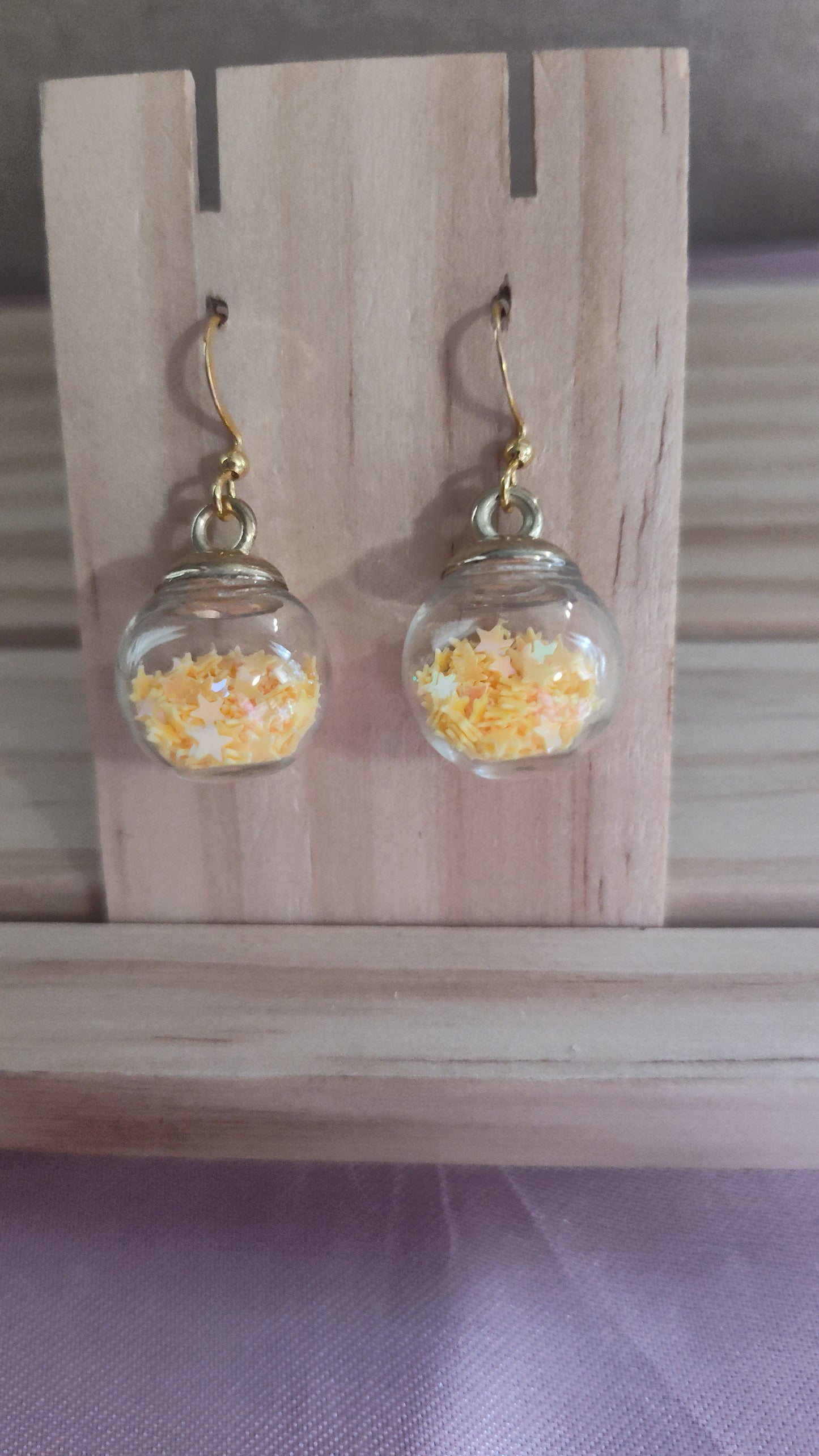 Glass Ball Earrings- CLEARANCE