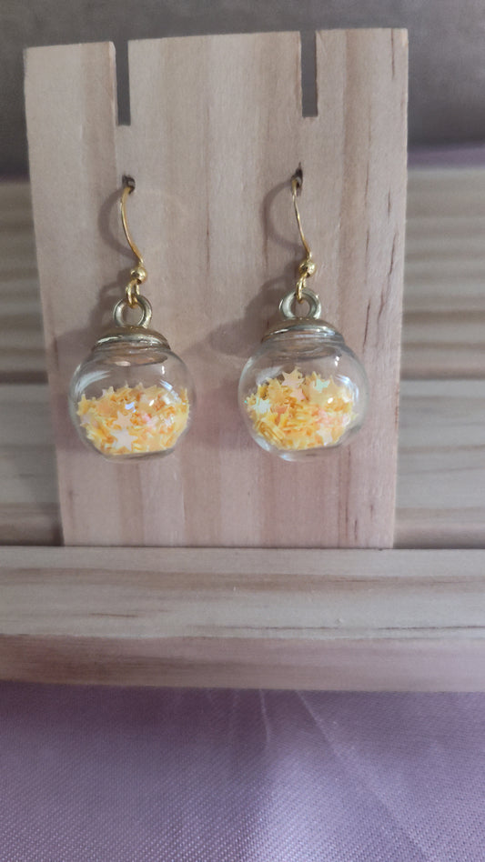 Glass Ball Earrings- CLEARANCE