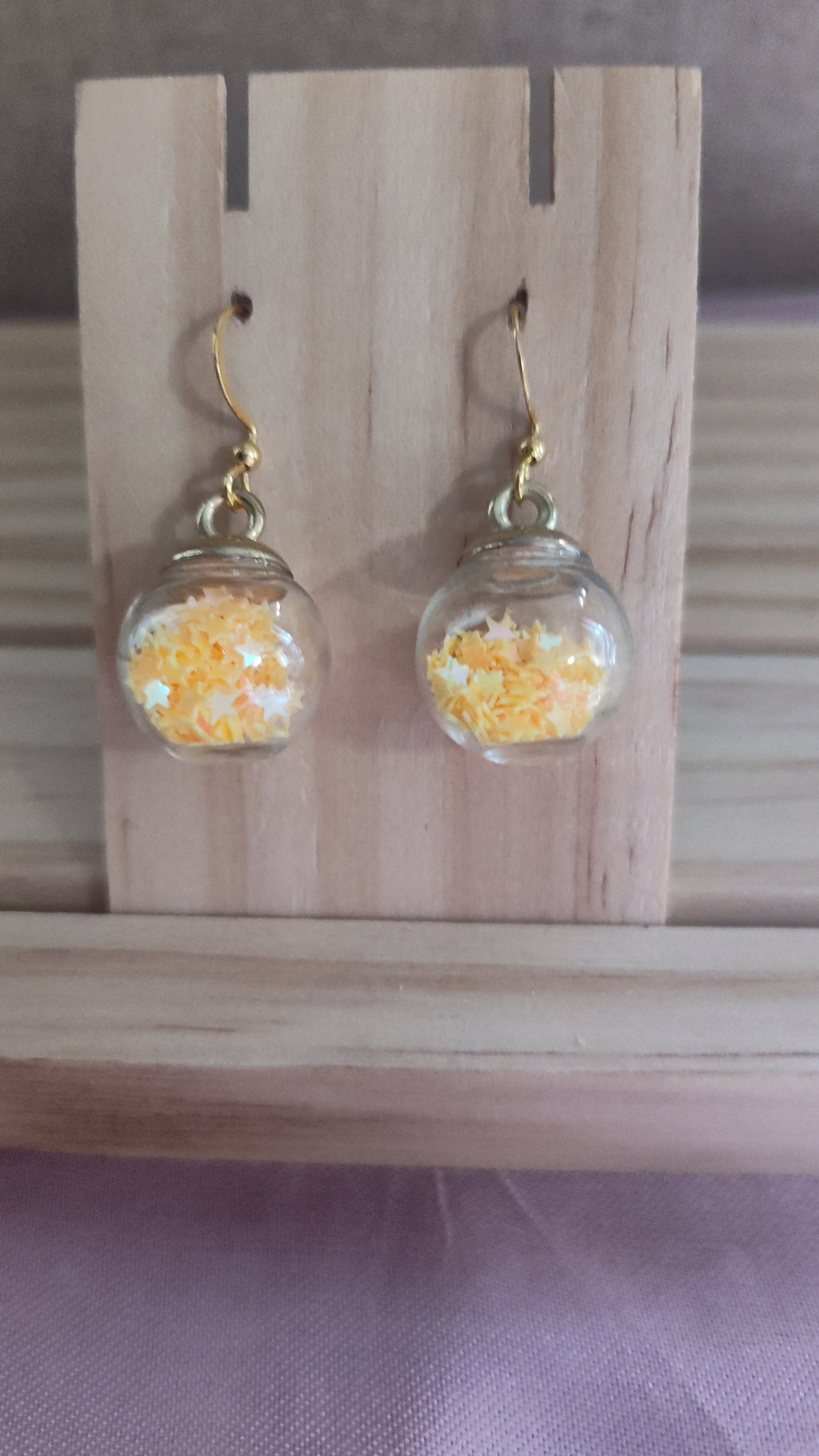 Glass Ball Earrings- CLEARANCE