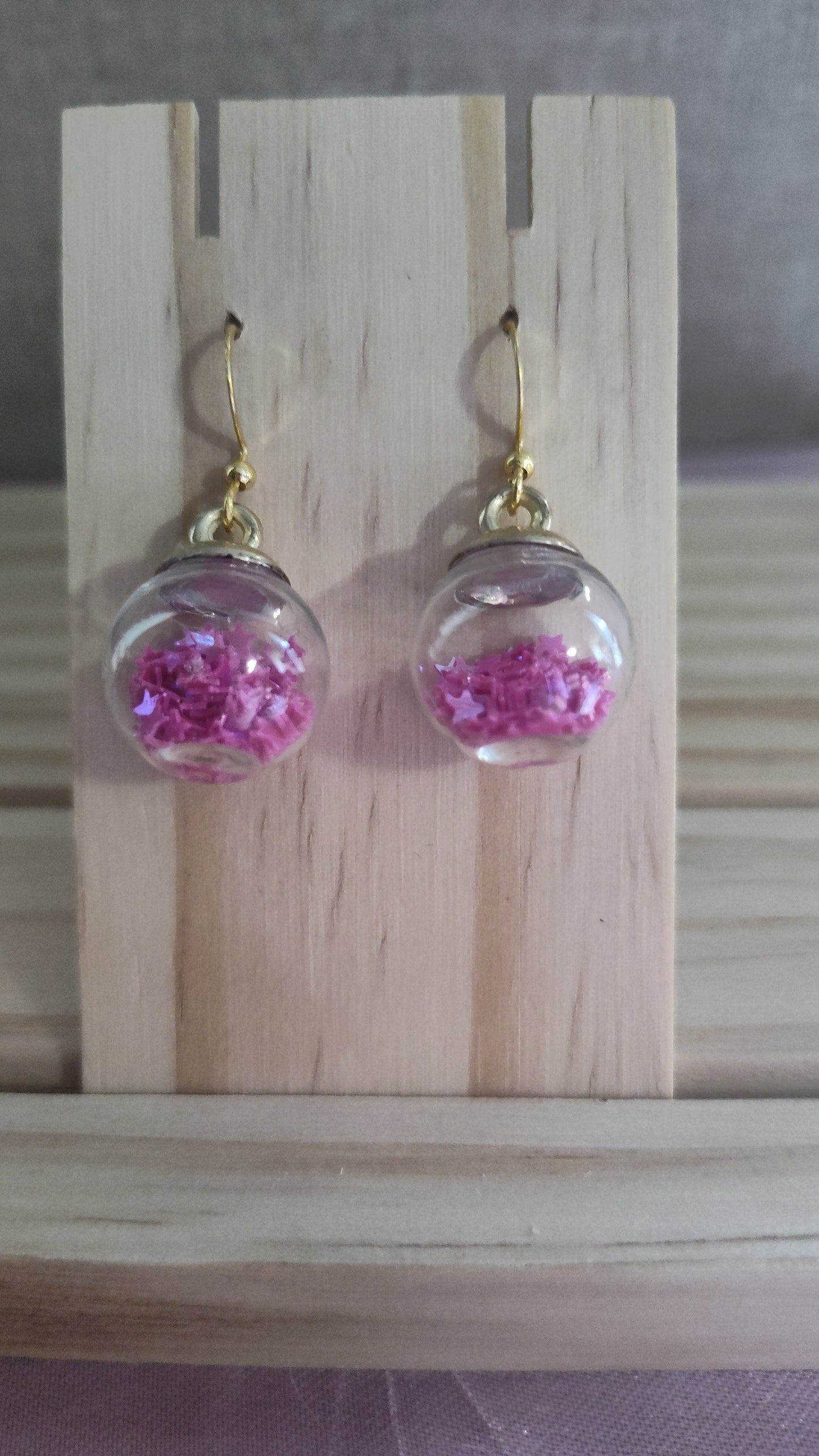 Glass Ball Earrings- CLEARANCE