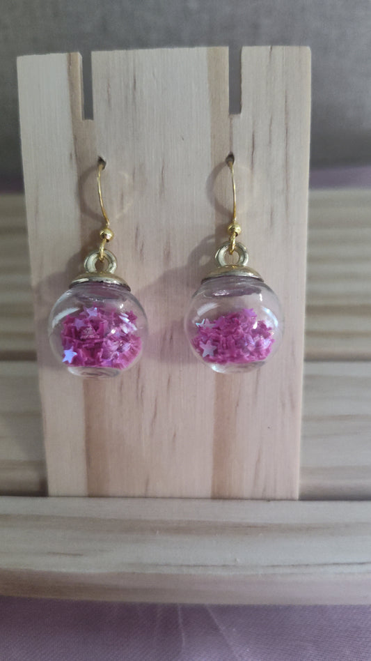 Glass Ball Earrings- CLEARANCE
