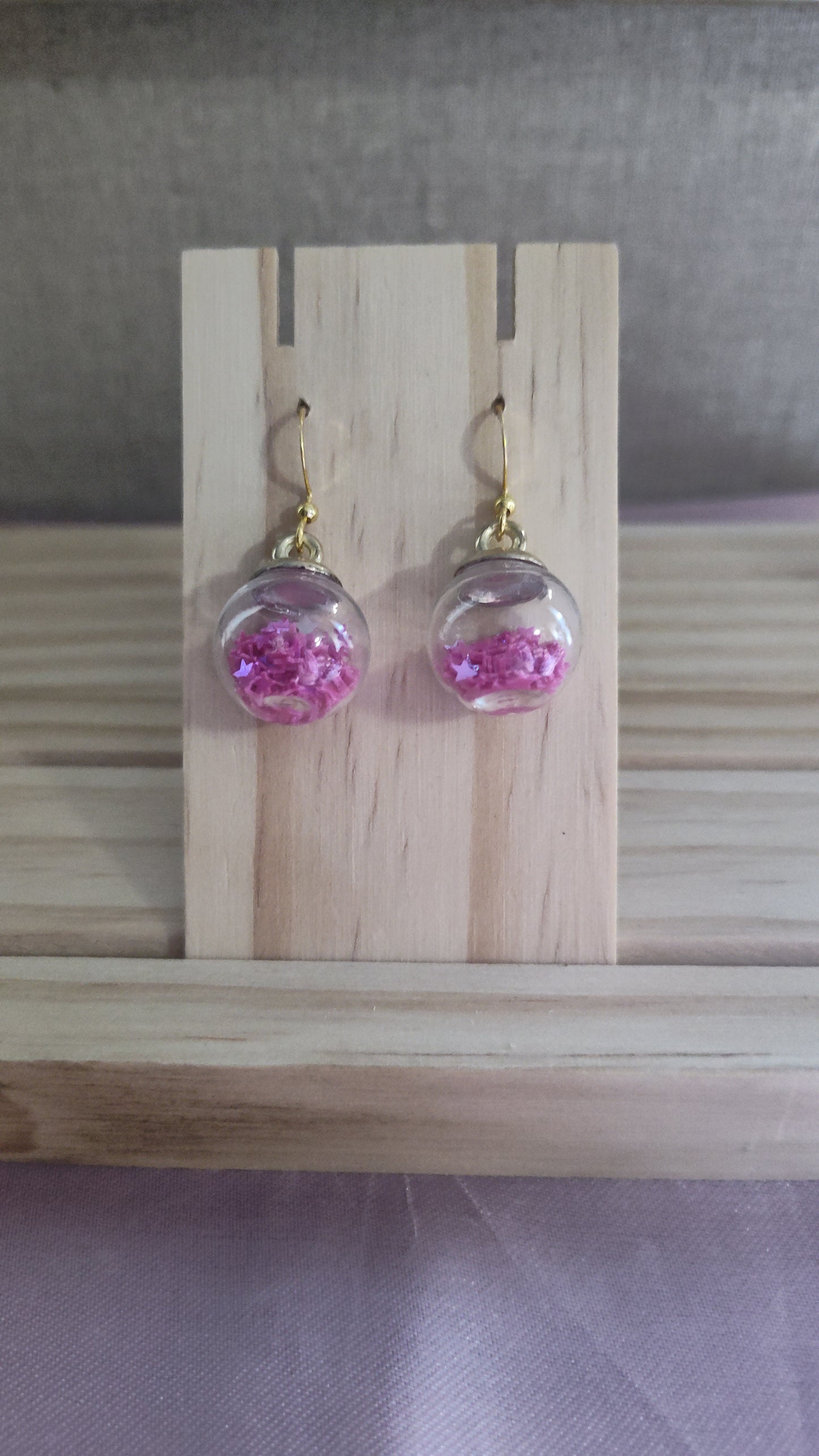 Glass Ball Earrings- CLEARANCE