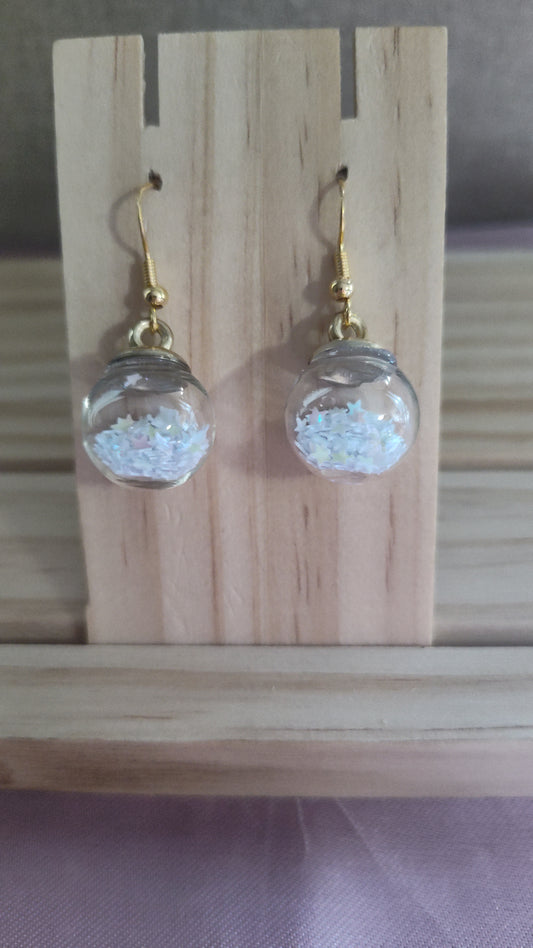Glass Ball Earrings- CLEARANCE