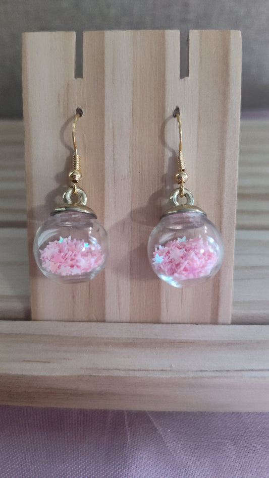 Glass Ball Earrings- CLEARANCE