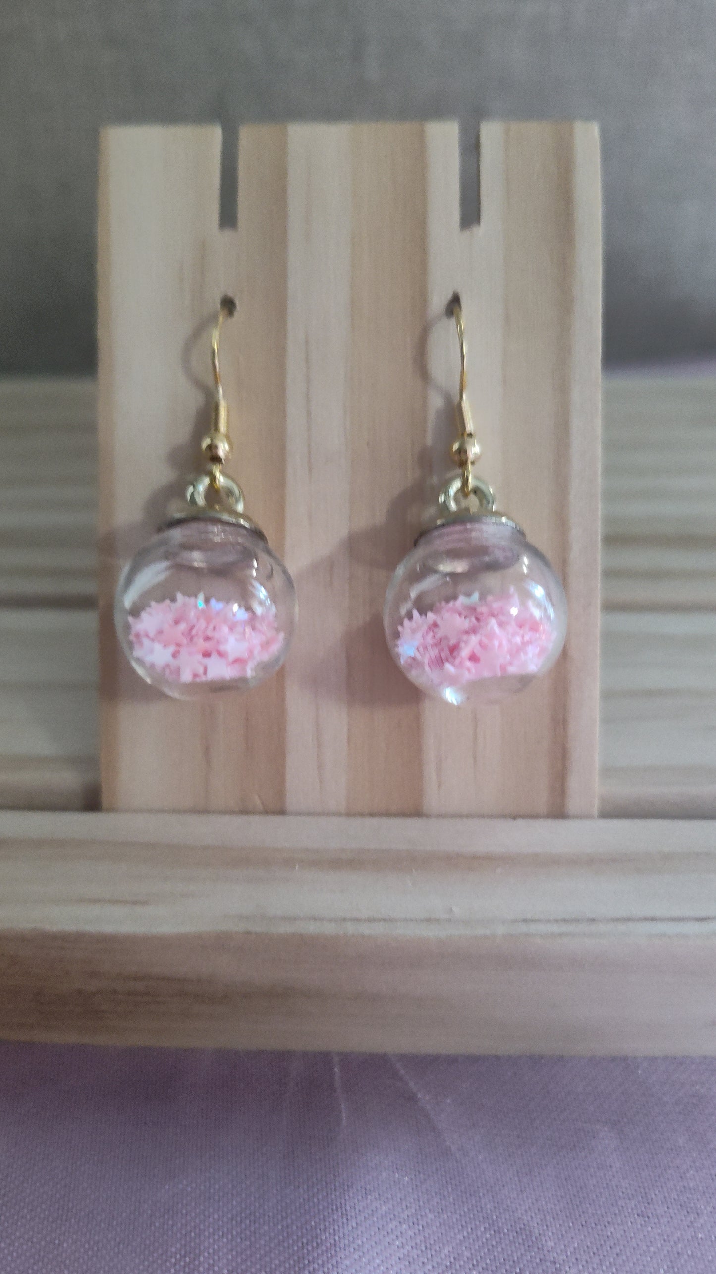Glass Ball Earrings- CLEARANCE
