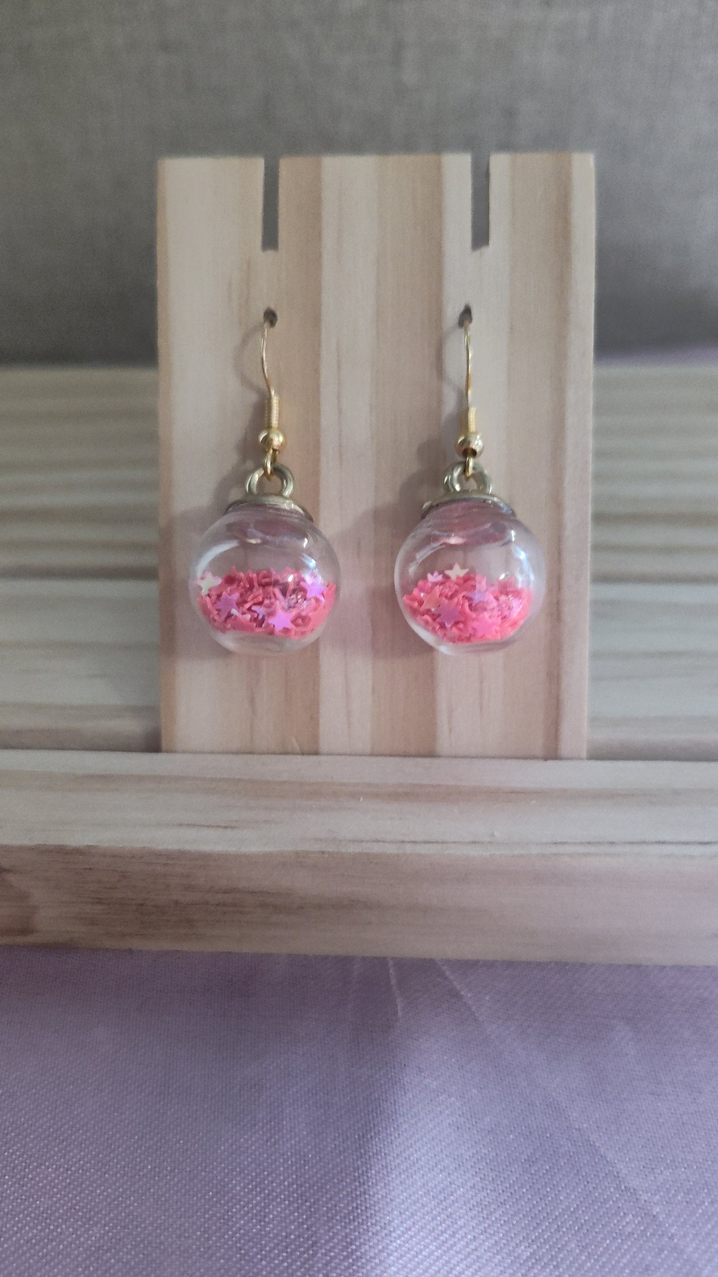 Glass Ball Earrings- CLEARANCE