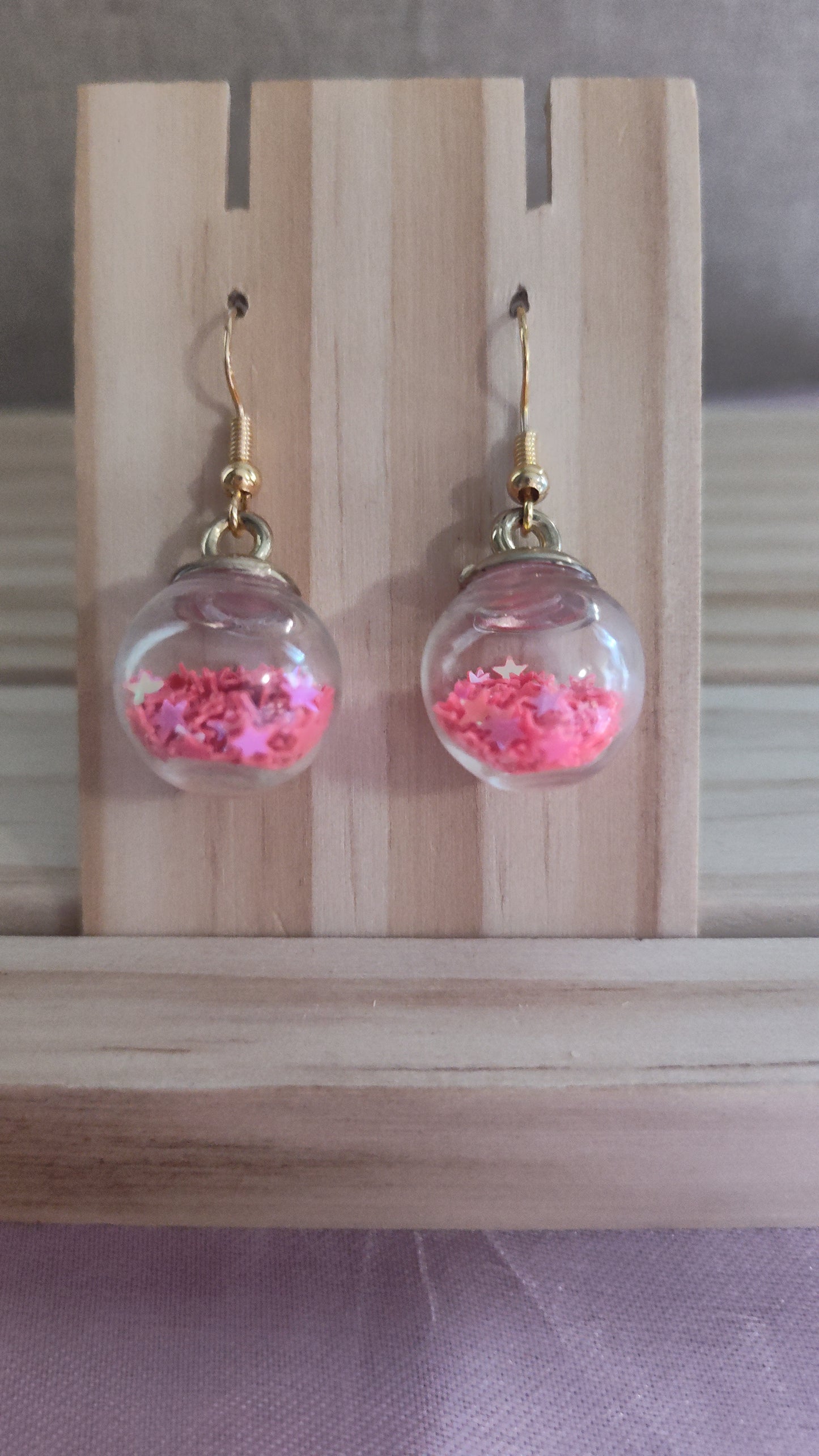 Glass Ball Earrings- CLEARANCE