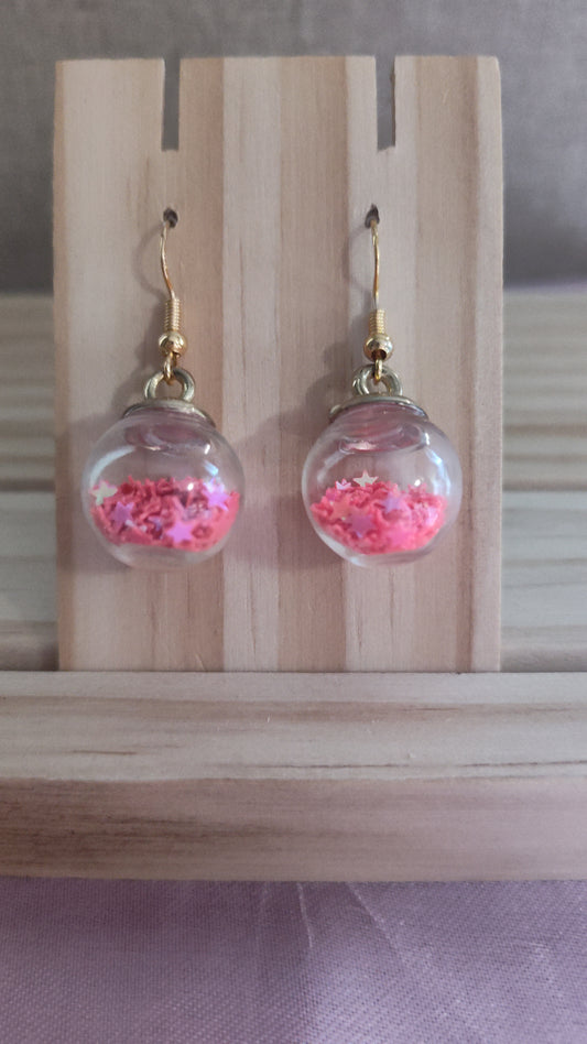 Glass Ball Earrings- CLEARANCE
