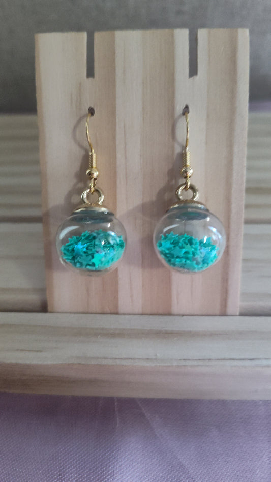 Glass Ball Earrings- CLEARANCE