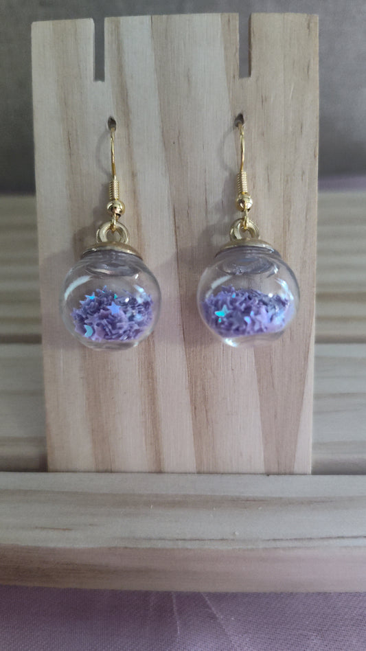 Glass Ball Earrings- CLEARANCE