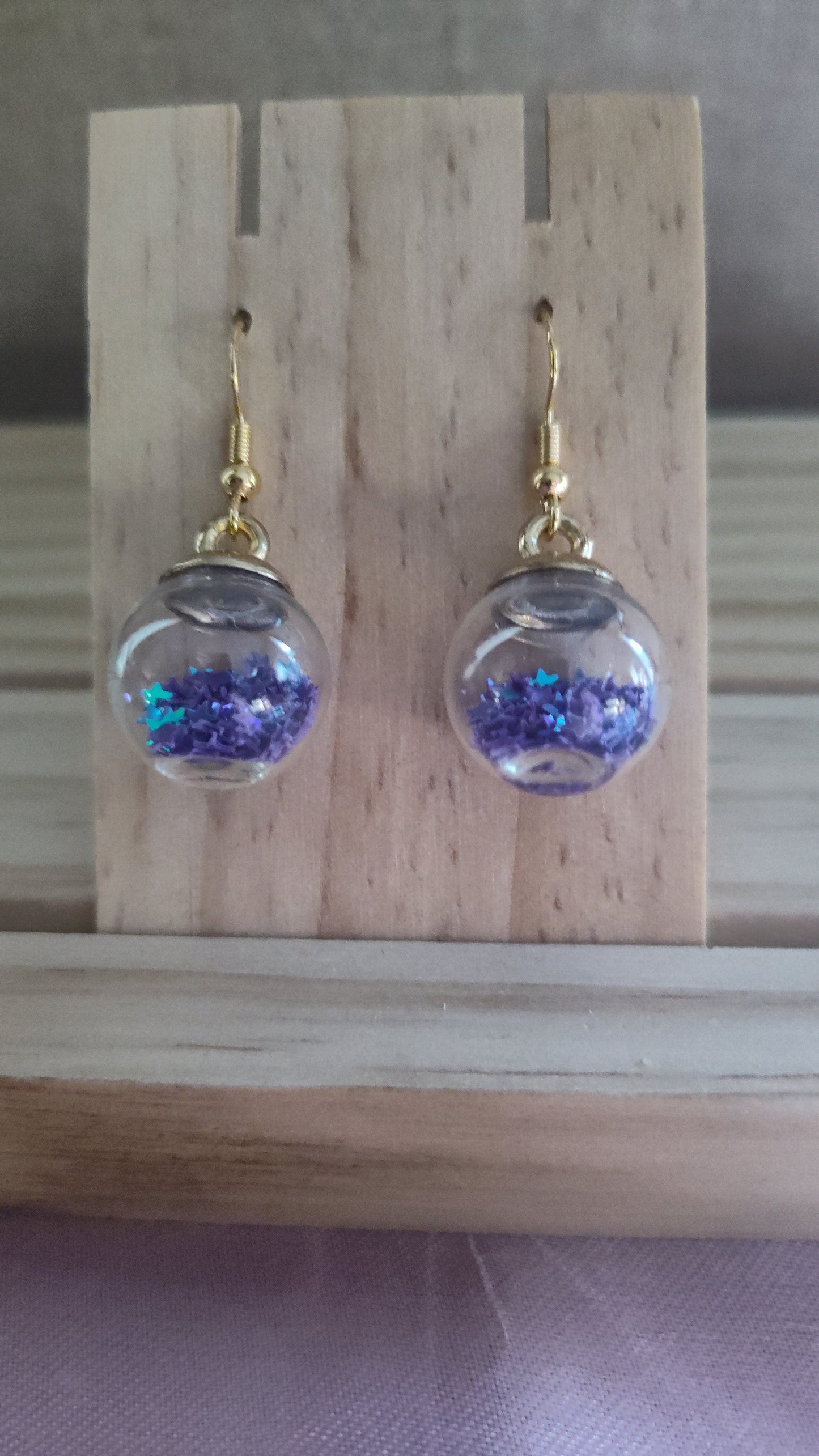 Glass Ball Earrings- CLEARANCE