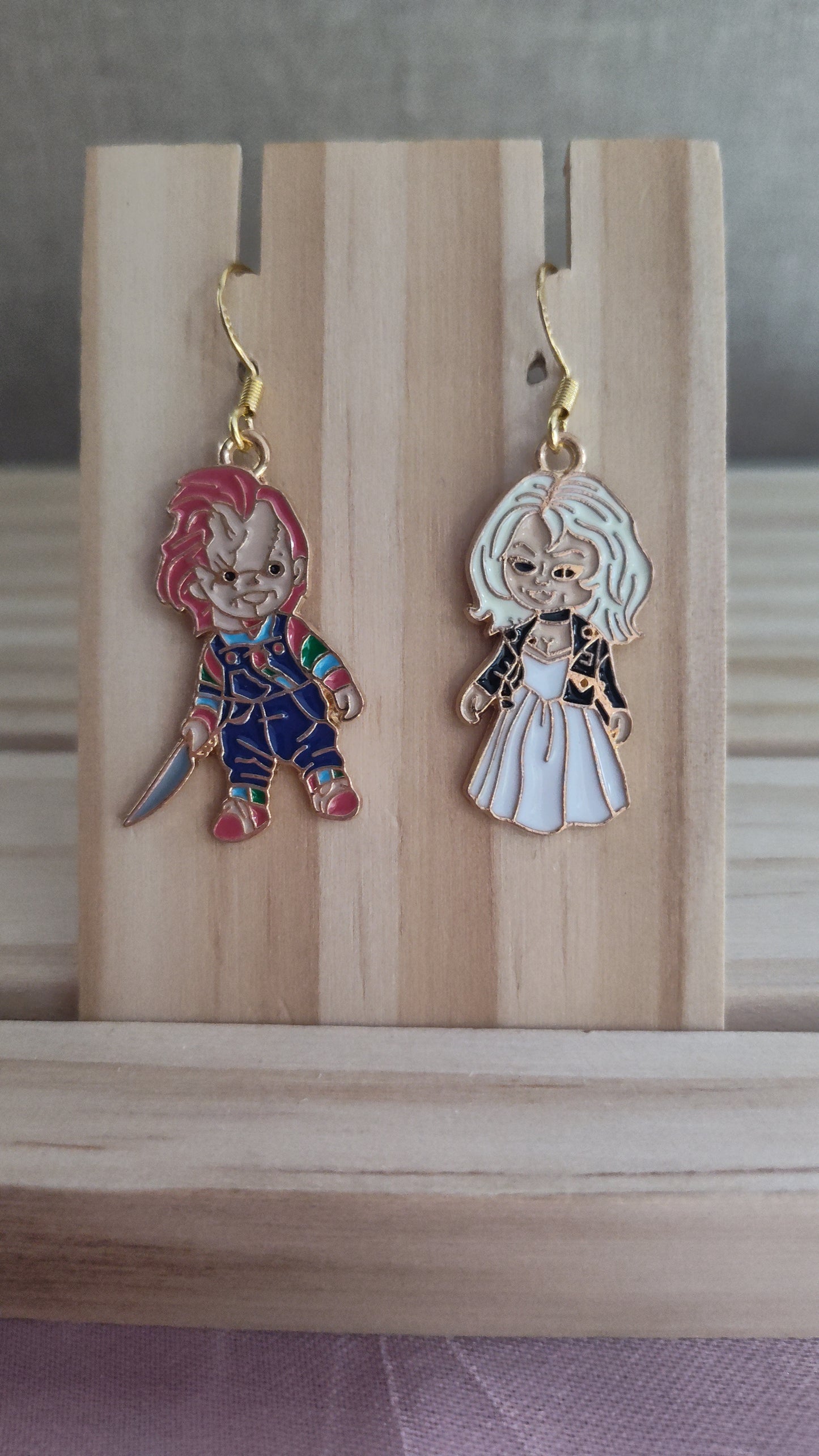 Chucky and His Bride Earrings- SALE