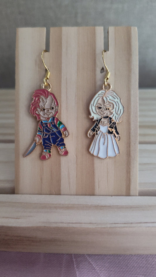 Chucky and His Bride Earrings- SALE