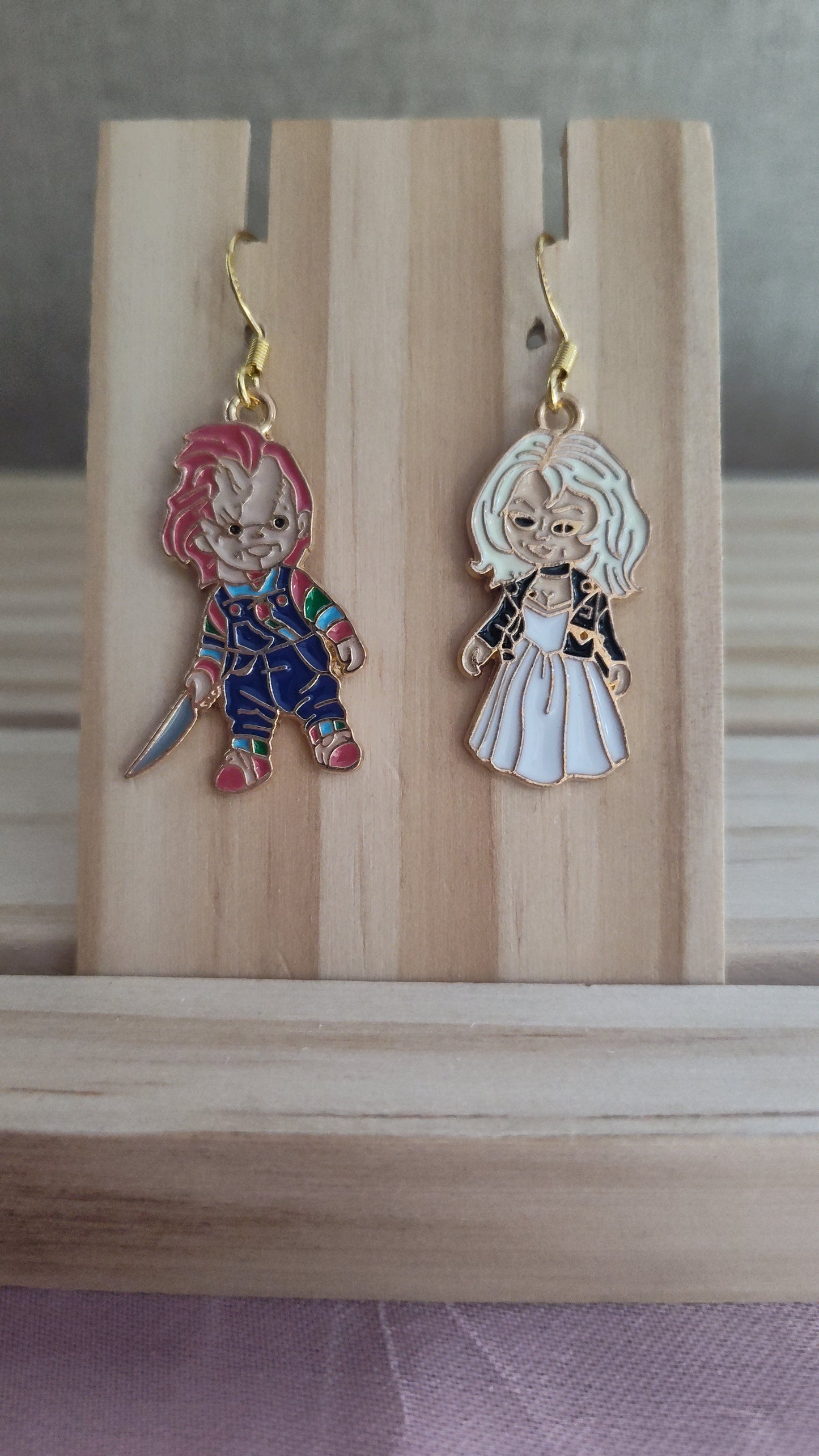 Chucky and His Bride Earrings- SALE