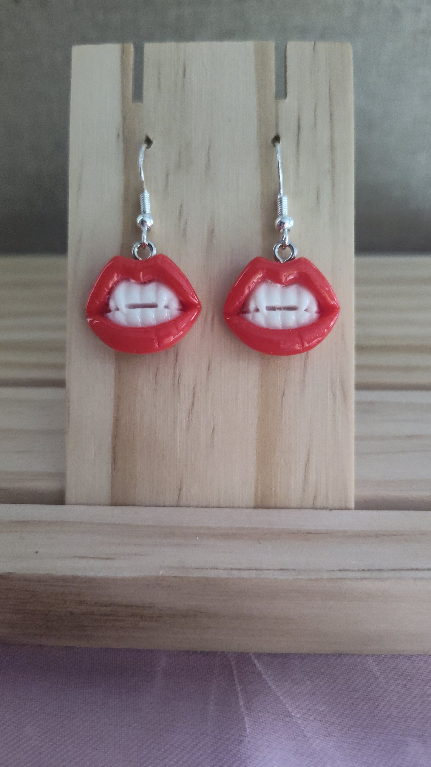 Vampire mouth Earrings- CLEARANCE- Discontinued item