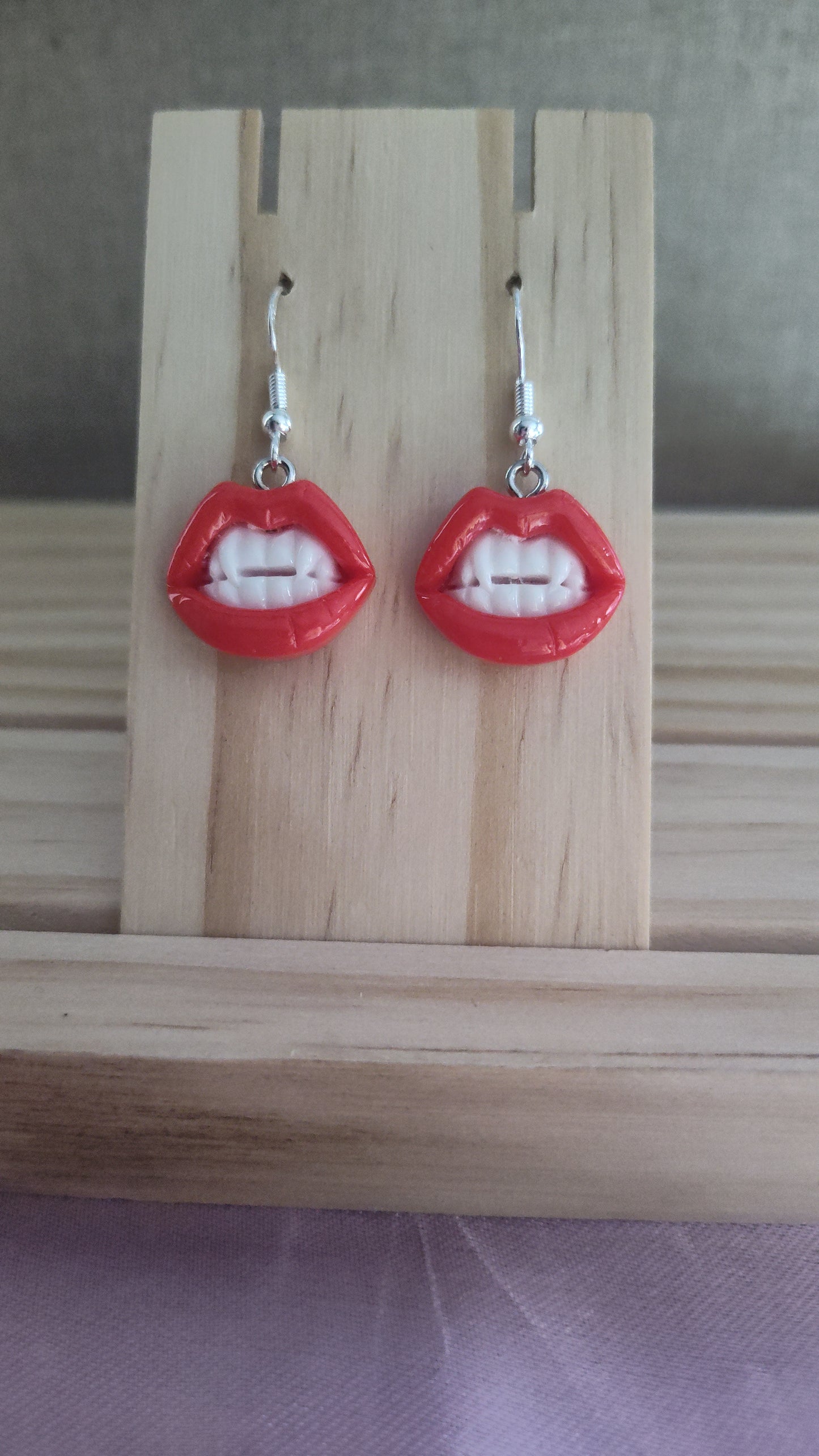 Vampire mouth Earrings- CLEARANCE- Discontinued item