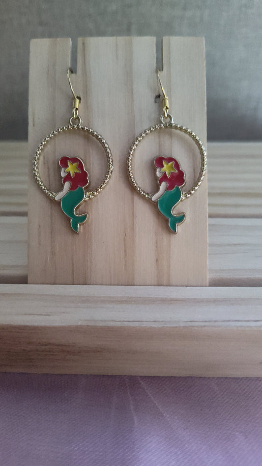 Little Mermaid Earrings- CLEARANCE- Discontinued item