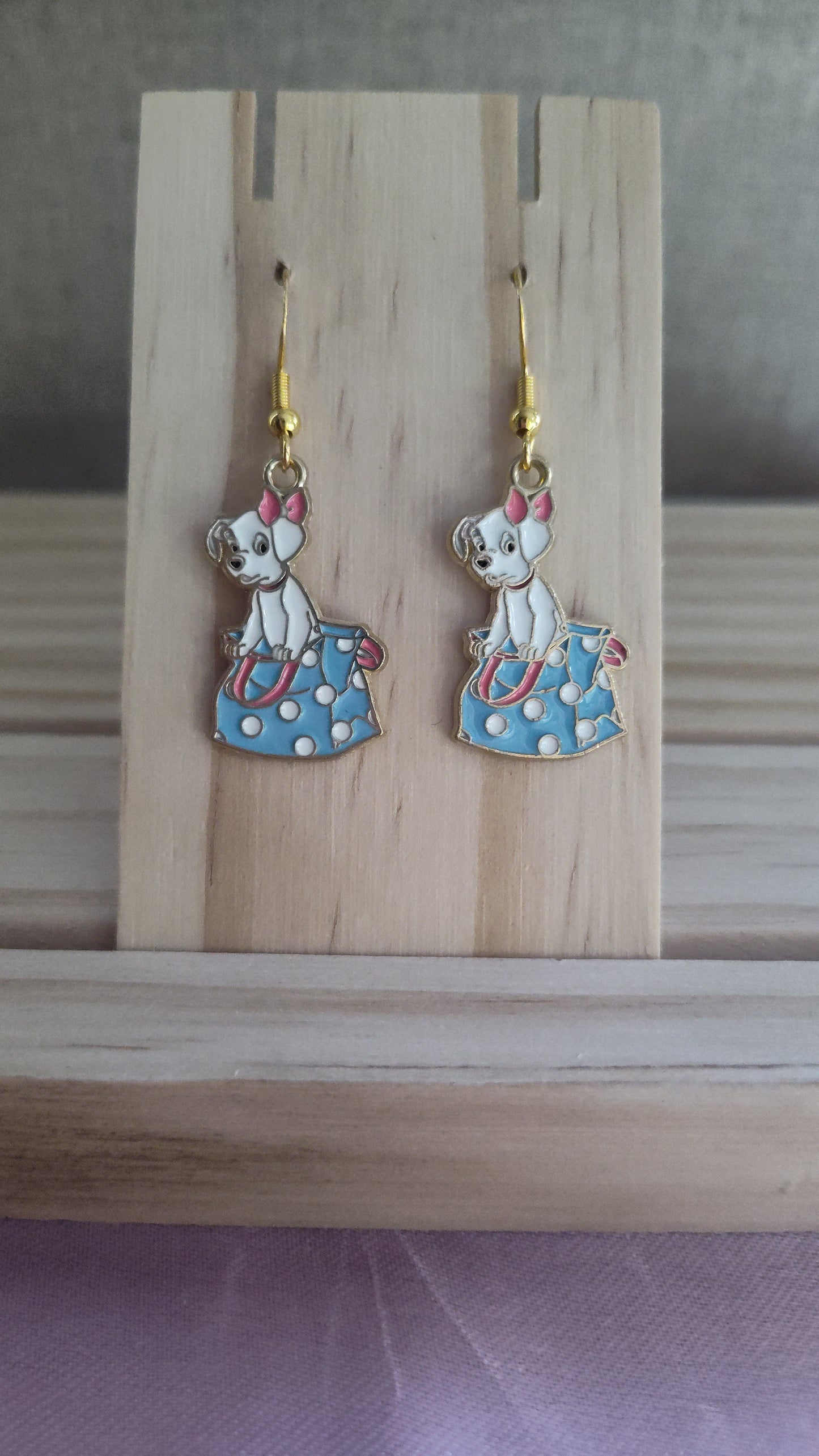 101 Dalmatian Dog Earrings