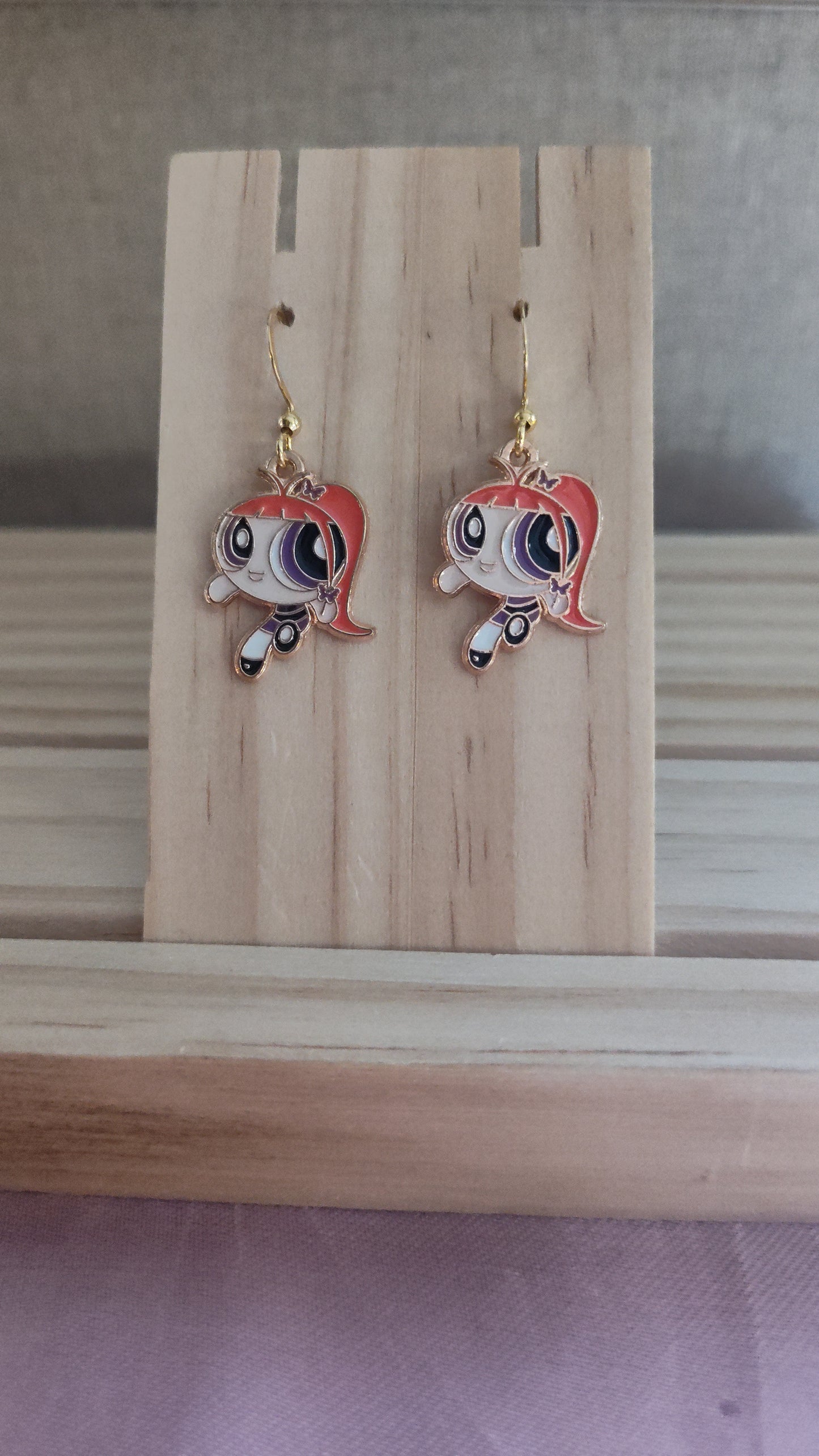 Powerpuff Girl Earrings- CLEARANCE- Discontinued item