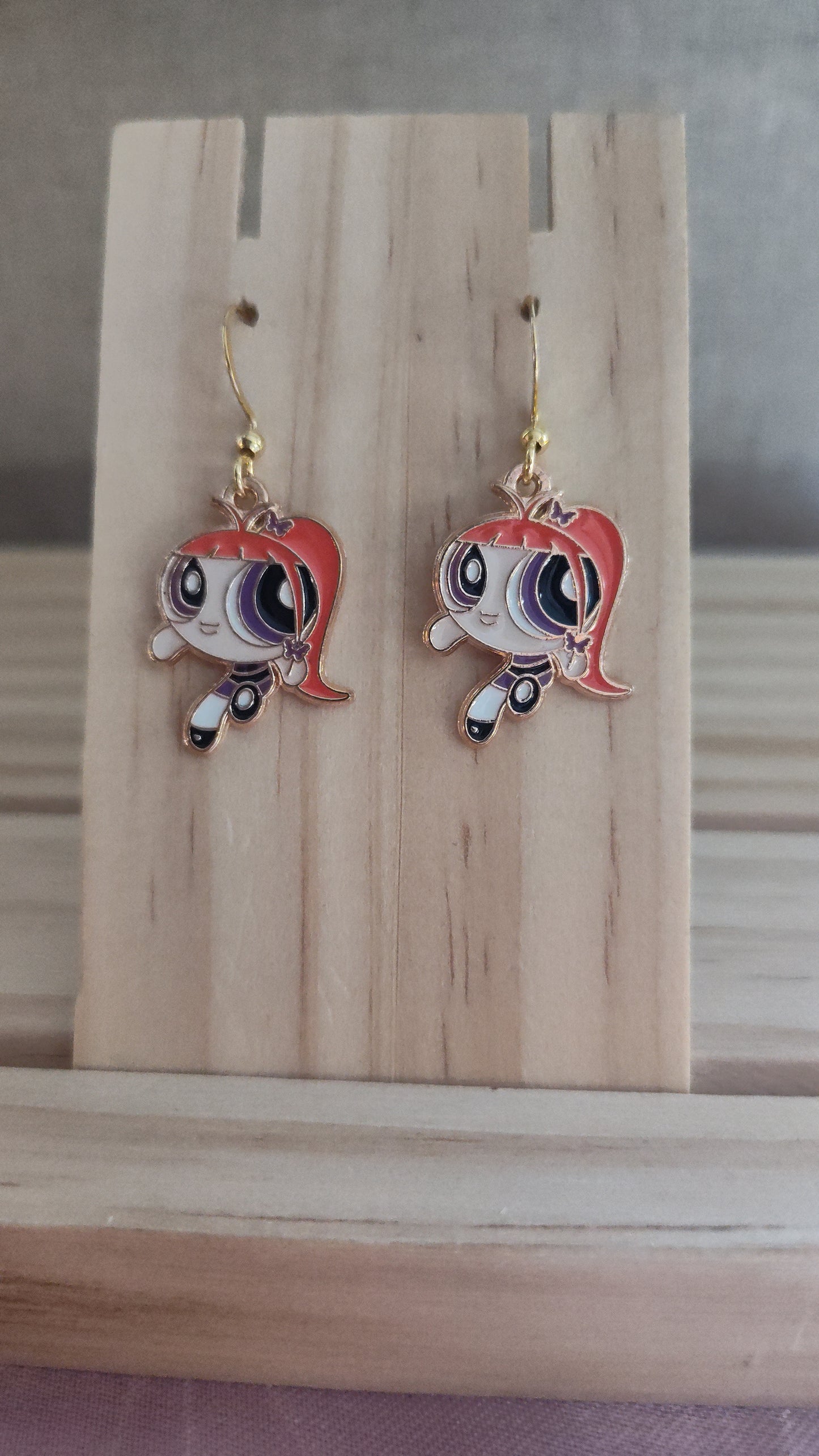 Powerpuff Girl Earrings- CLEARANCE- Discontinued item