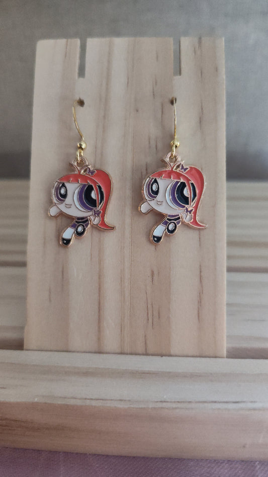 Powerpuff Girl Earrings- CLEARANCE- Discontinued item