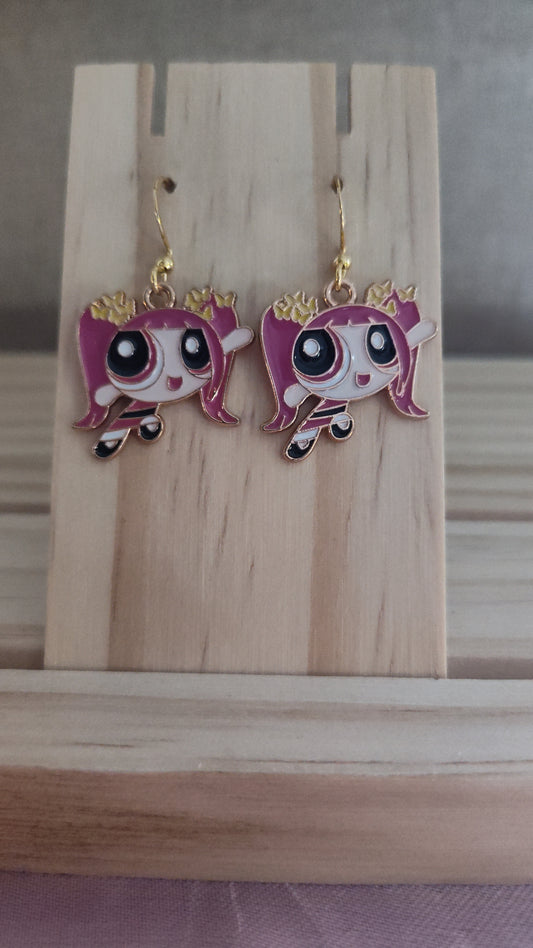 Powerpuff Girl Earrings- CLEARANCE- Discontinued item