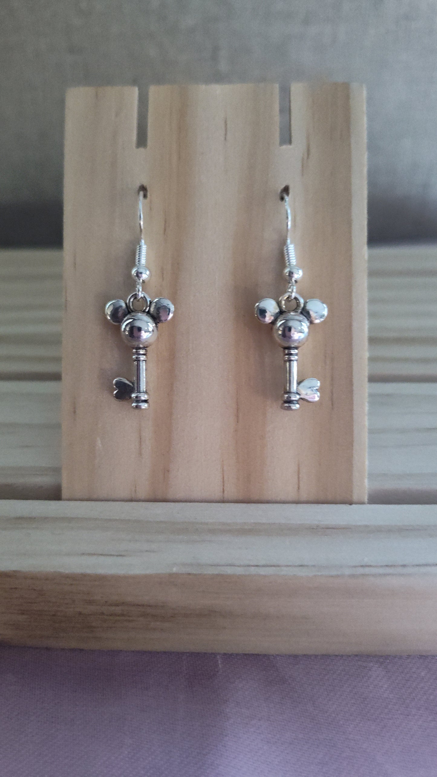 Mickey Mouse Key Earrings- CLEARANCE