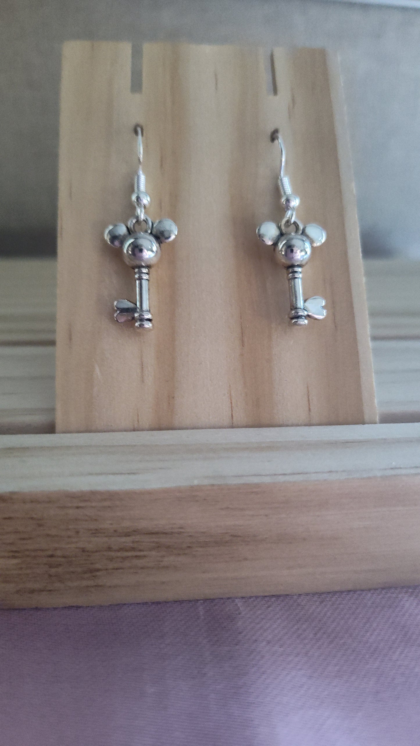 Mickey Mouse Key Earrings- CLEARANCE