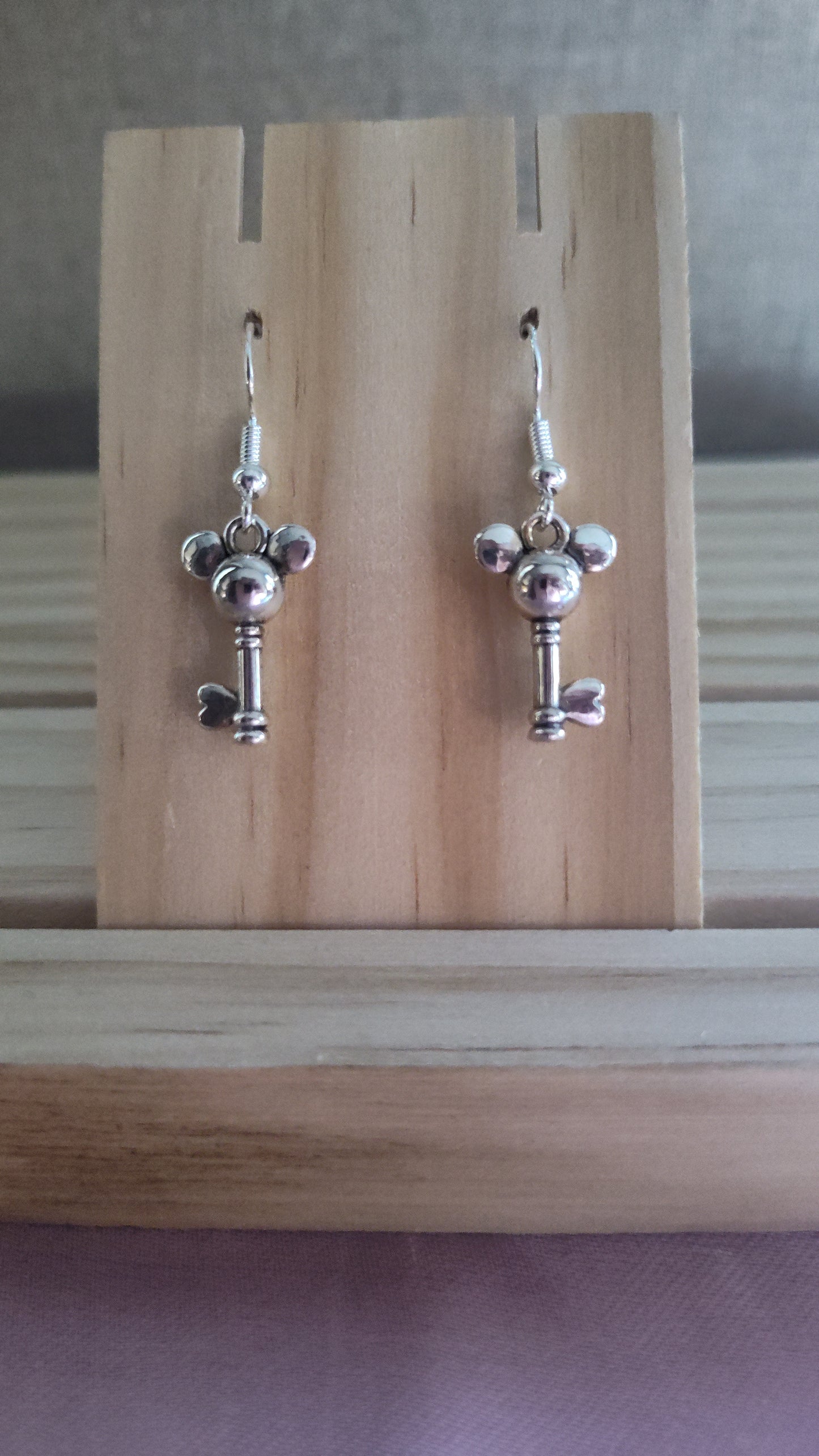 Mickey Mouse Key Earrings- CLEARANCE