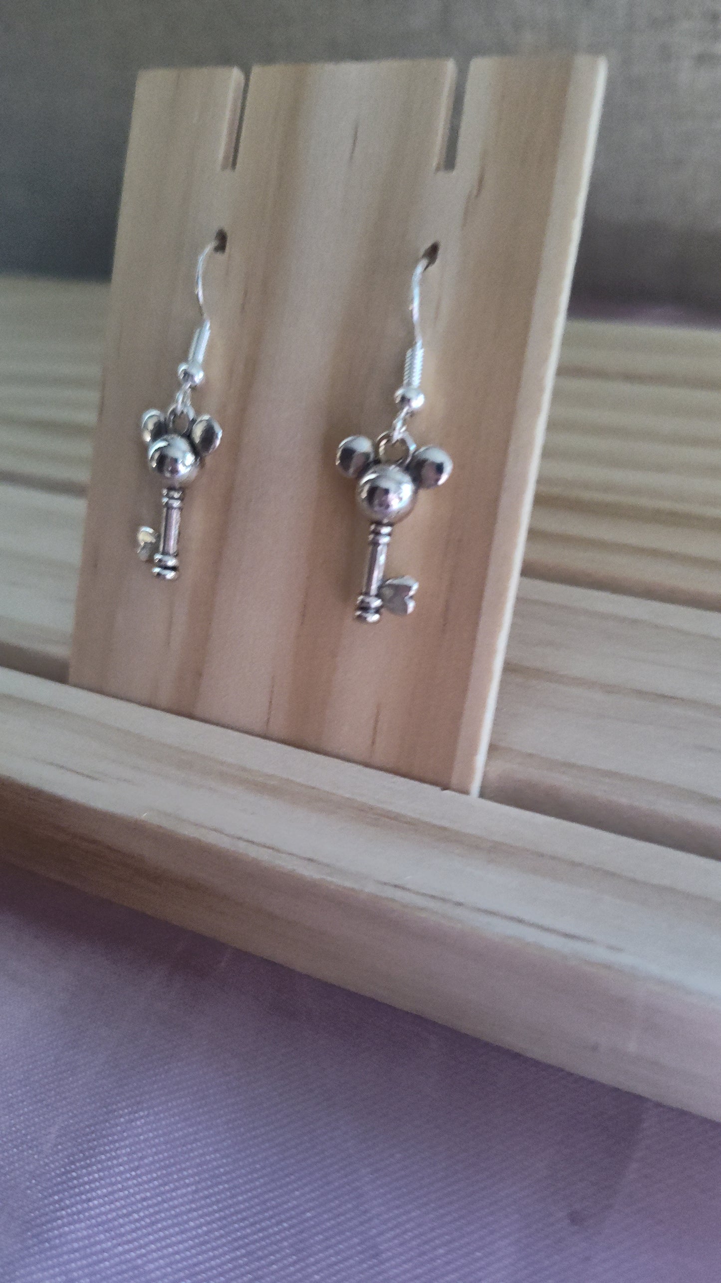 Mickey Mouse Key Earrings- CLEARANCE