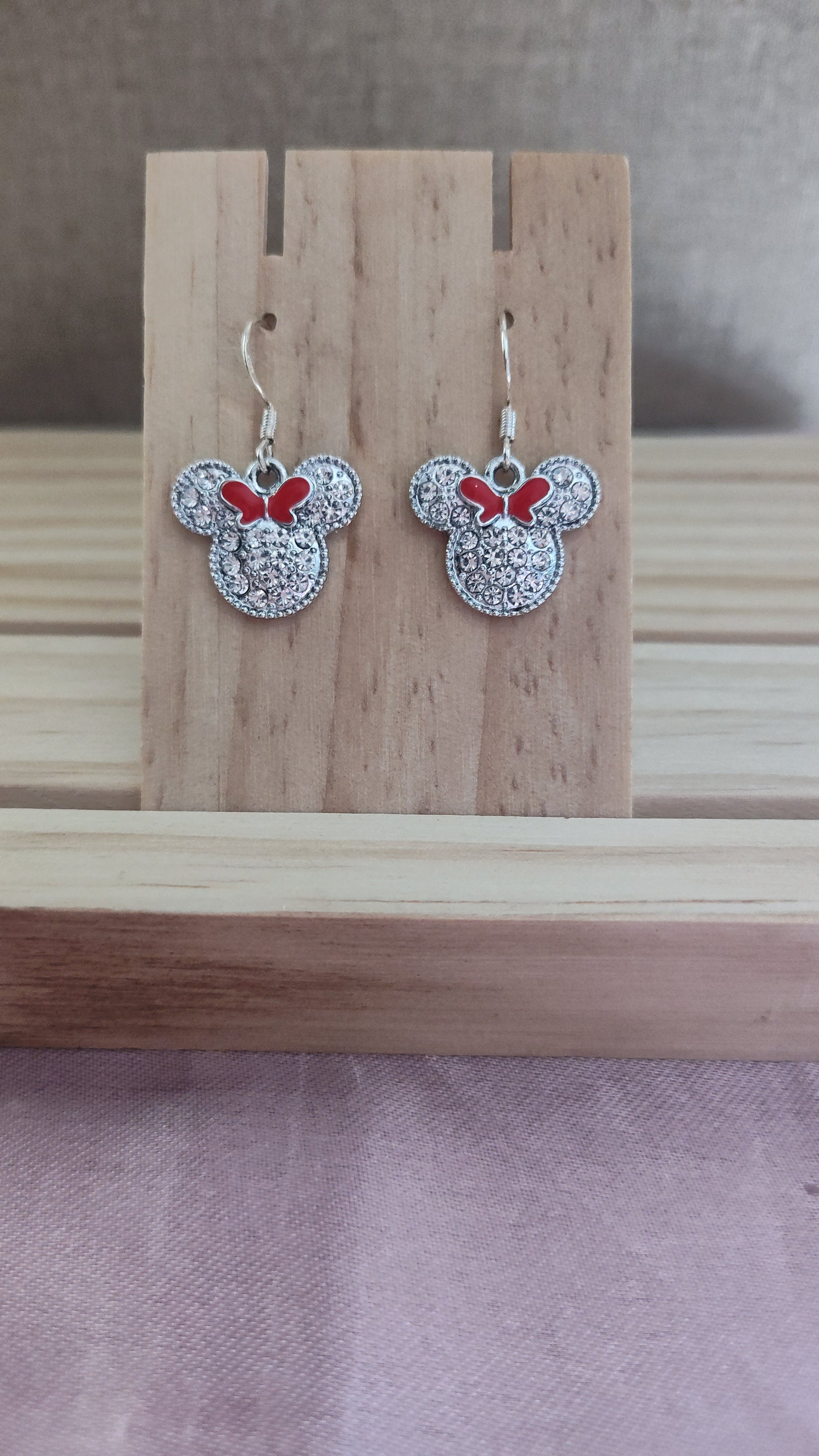 Minnie Mouse Earrings- CLEARANCE-