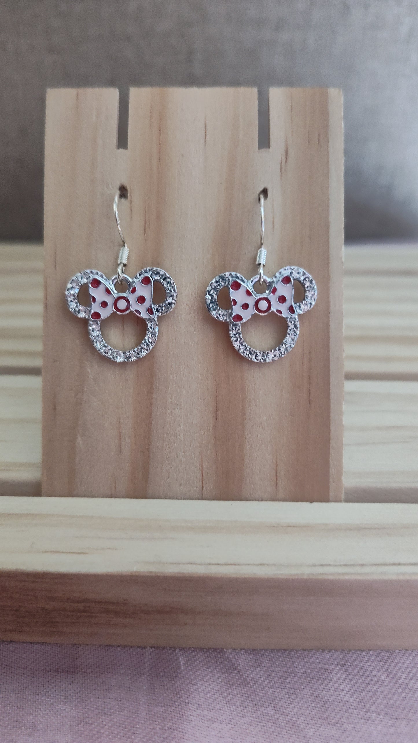 Minnie Mouse Earrings- CLEARANCE