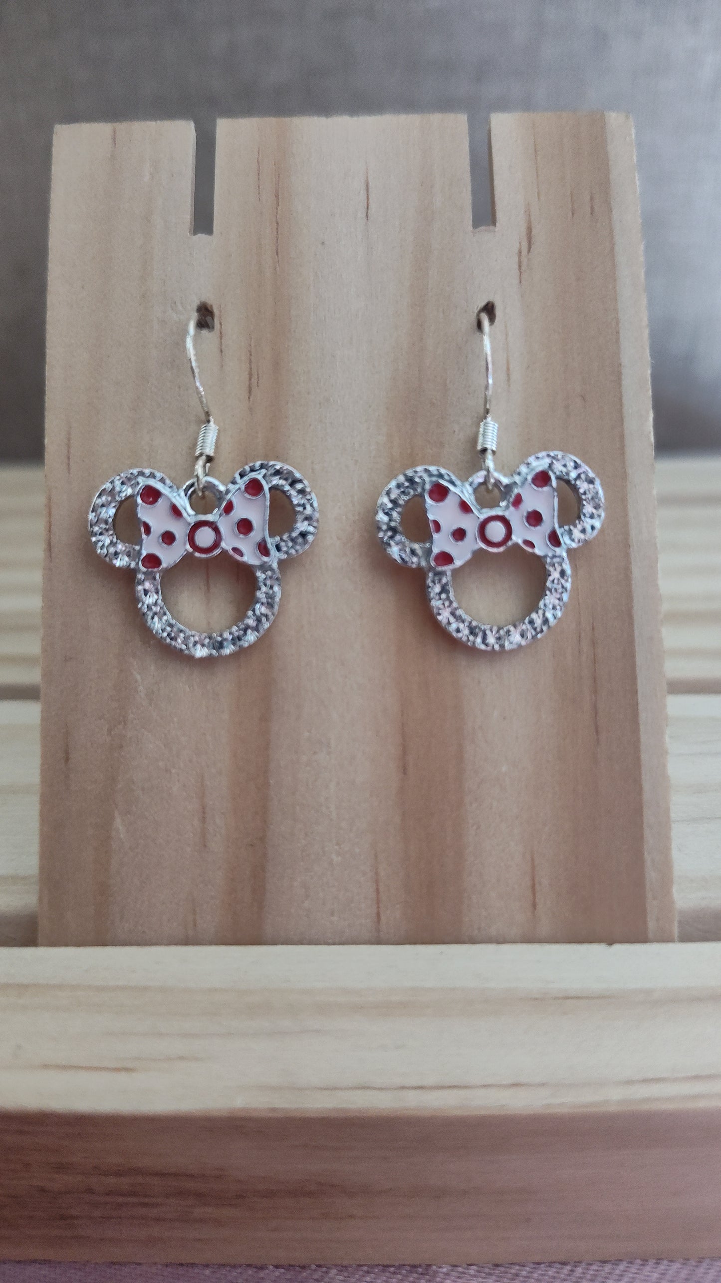 Minnie Mouse Earrings- CLEARANCE