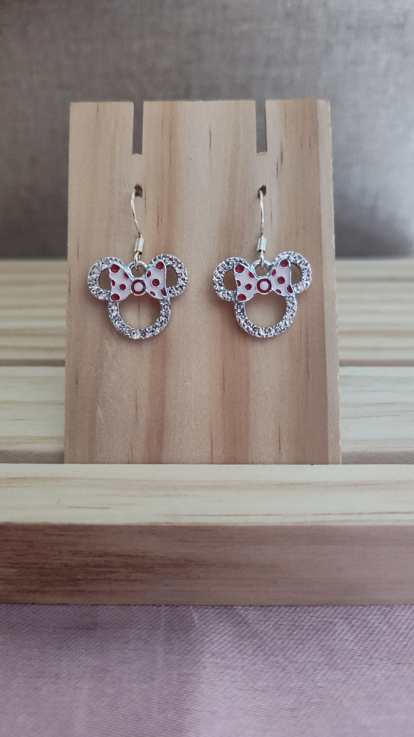Minnie Mouse Earrings- CLEARANCE