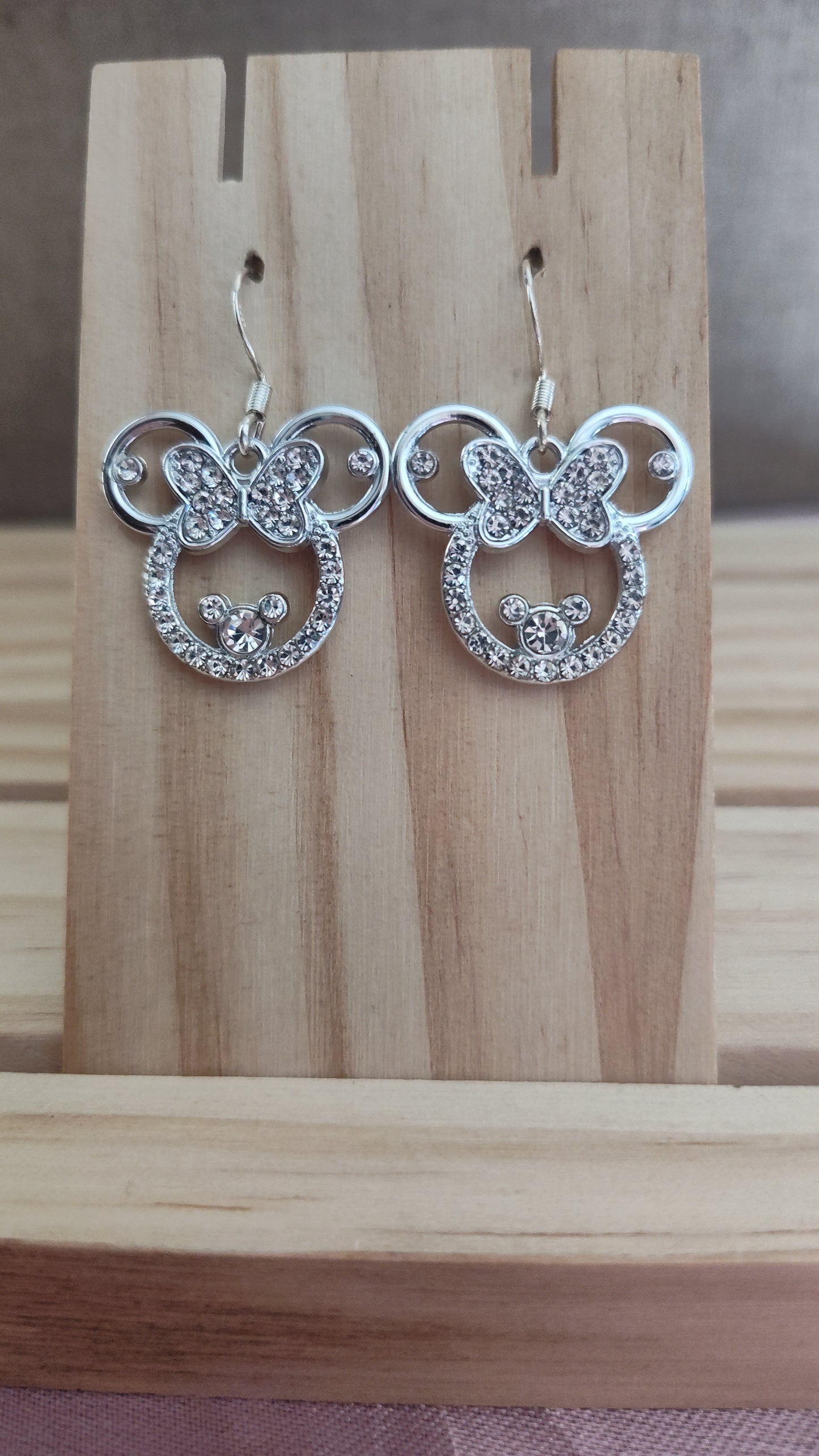 Minnie Mouse Earrings- CLEARANCE