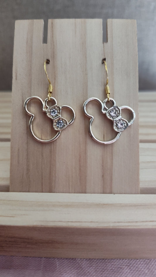 Minnie Mouse Earrings- CLEARANCE