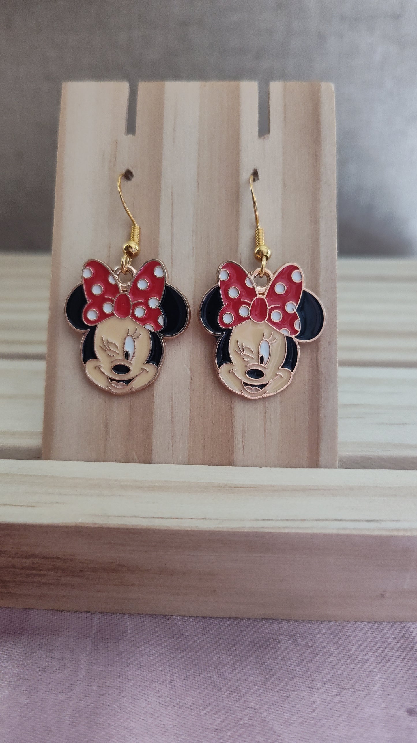 Minnie Mouse Earrings- CLEARANCE