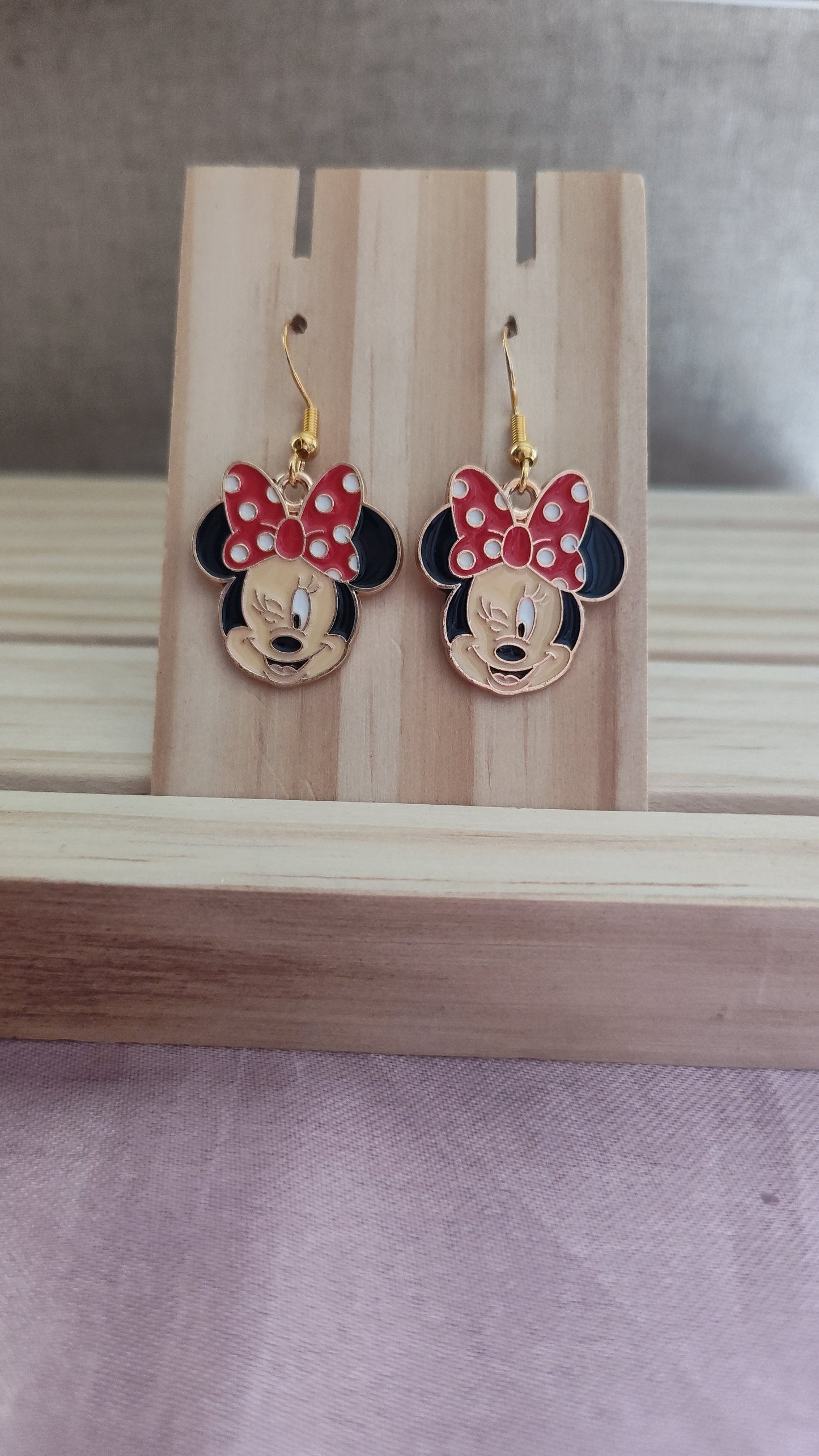 Minnie Mouse Earrings- CLEARANCE