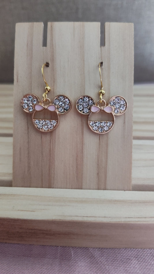 Minnie Mouse Earrings- CLEARANCE