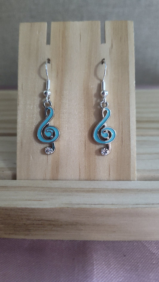 Music Note Earrings-CLEARANCE