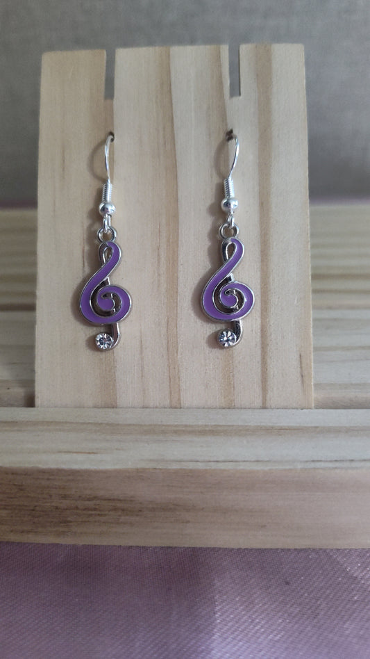 Music Note Earrings- CLEARANCE