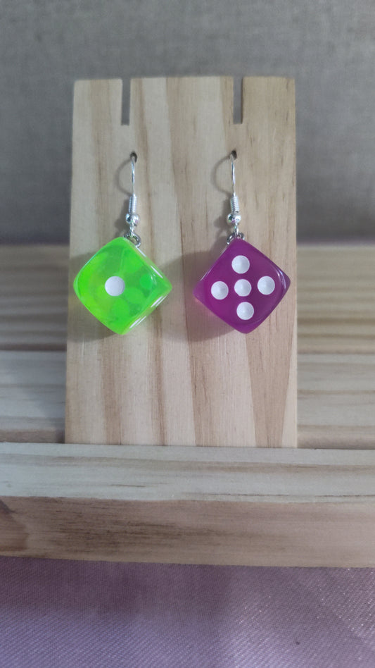 Mismatched Dice Earrings- CLEARANCE