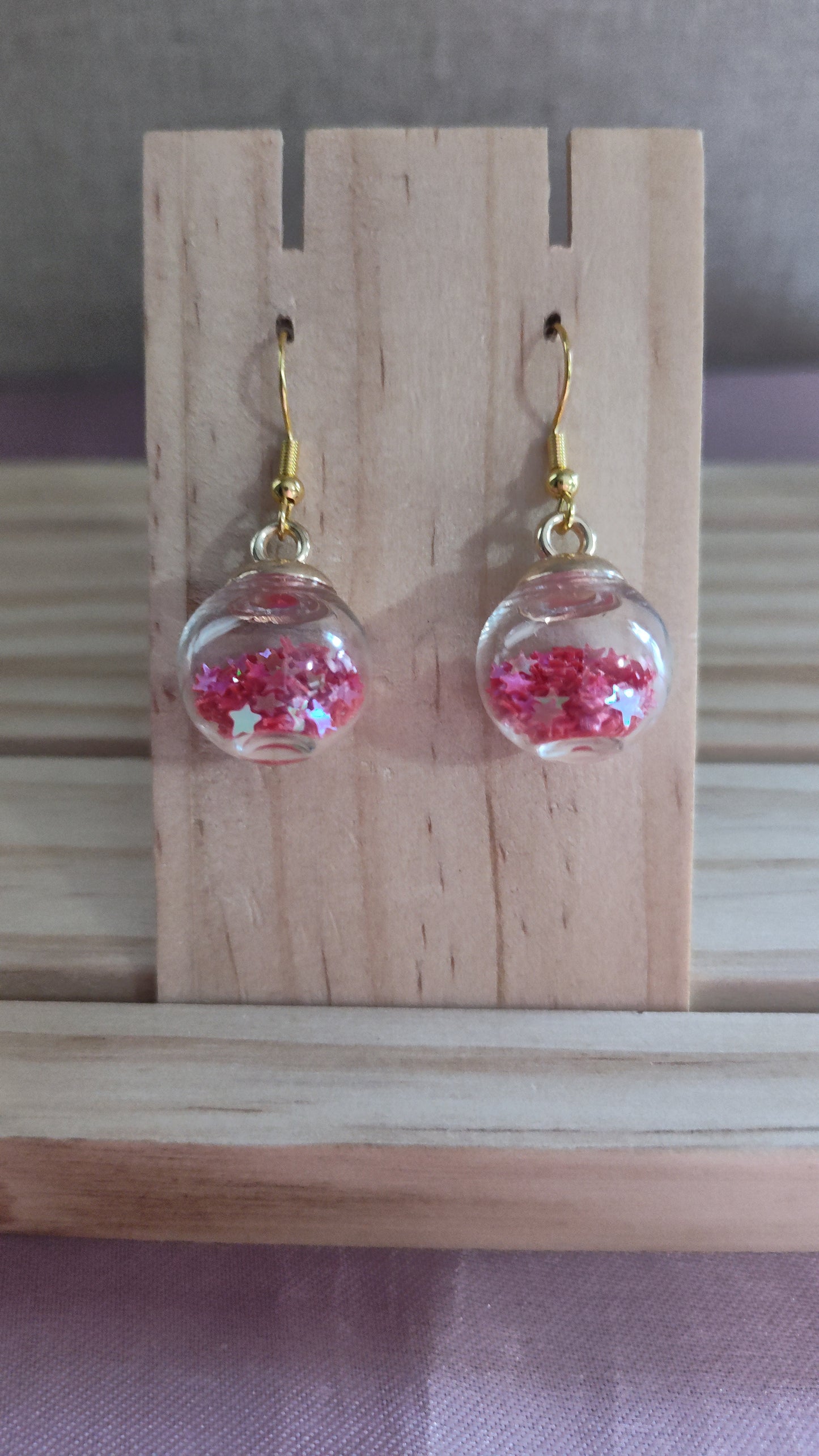 Glass Ball Earrings- CLEARANCE