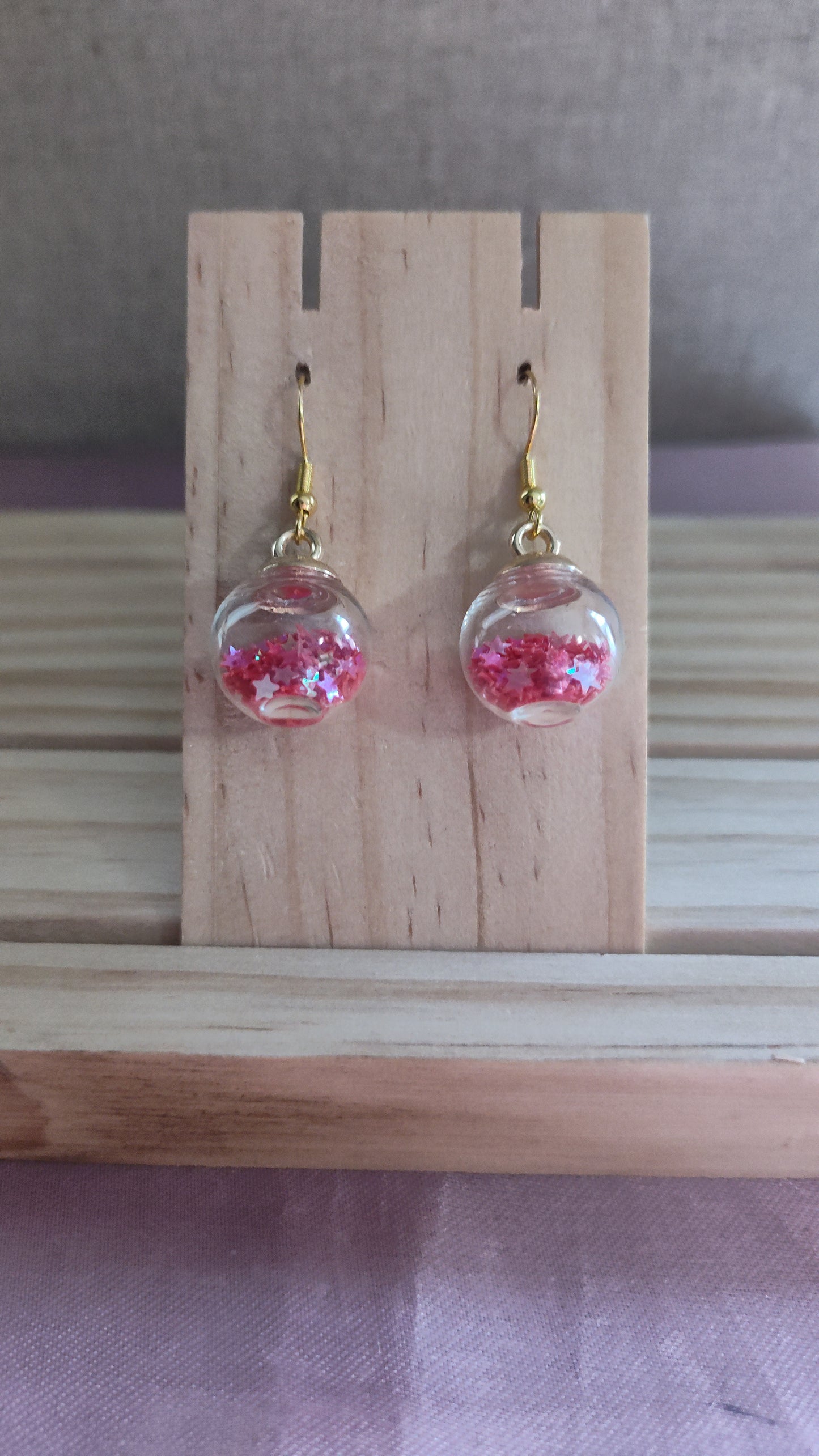 Glass Ball Earrings- CLEARANCE