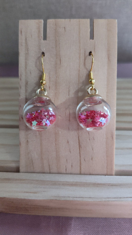 Glass Ball Earrings- CLEARANCE