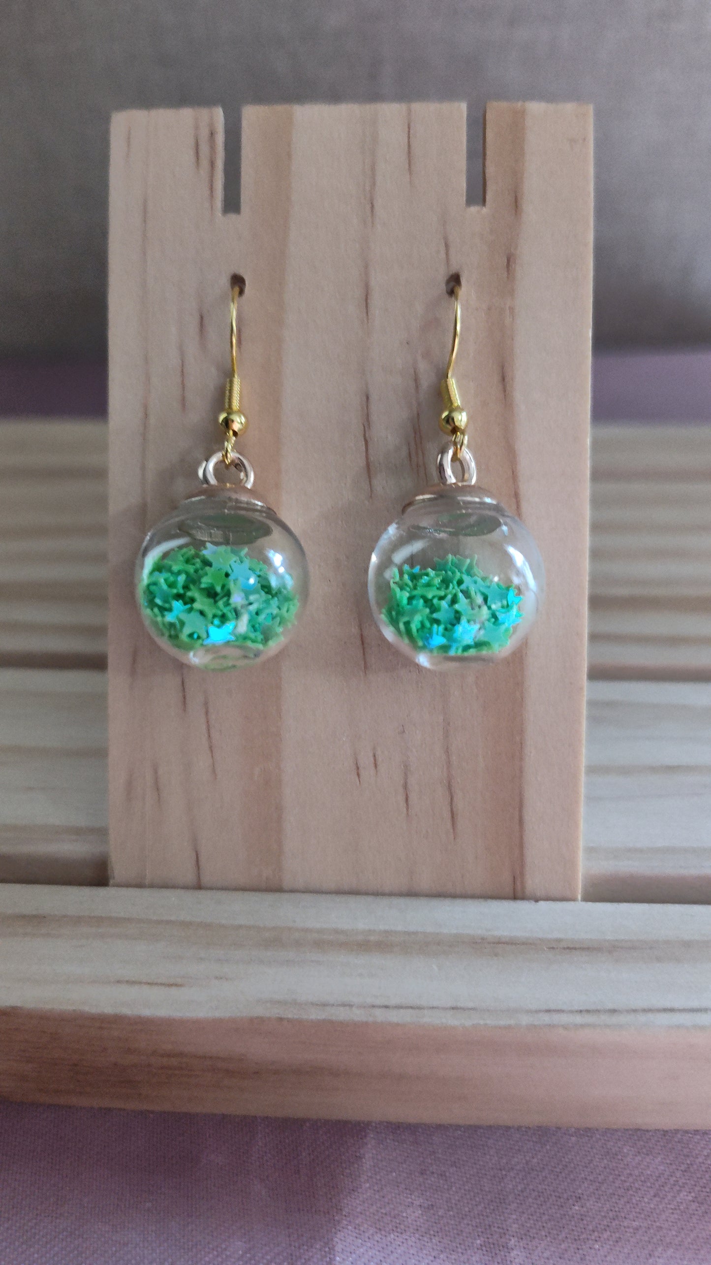 Glass Ball Earrings- CLEARANCE