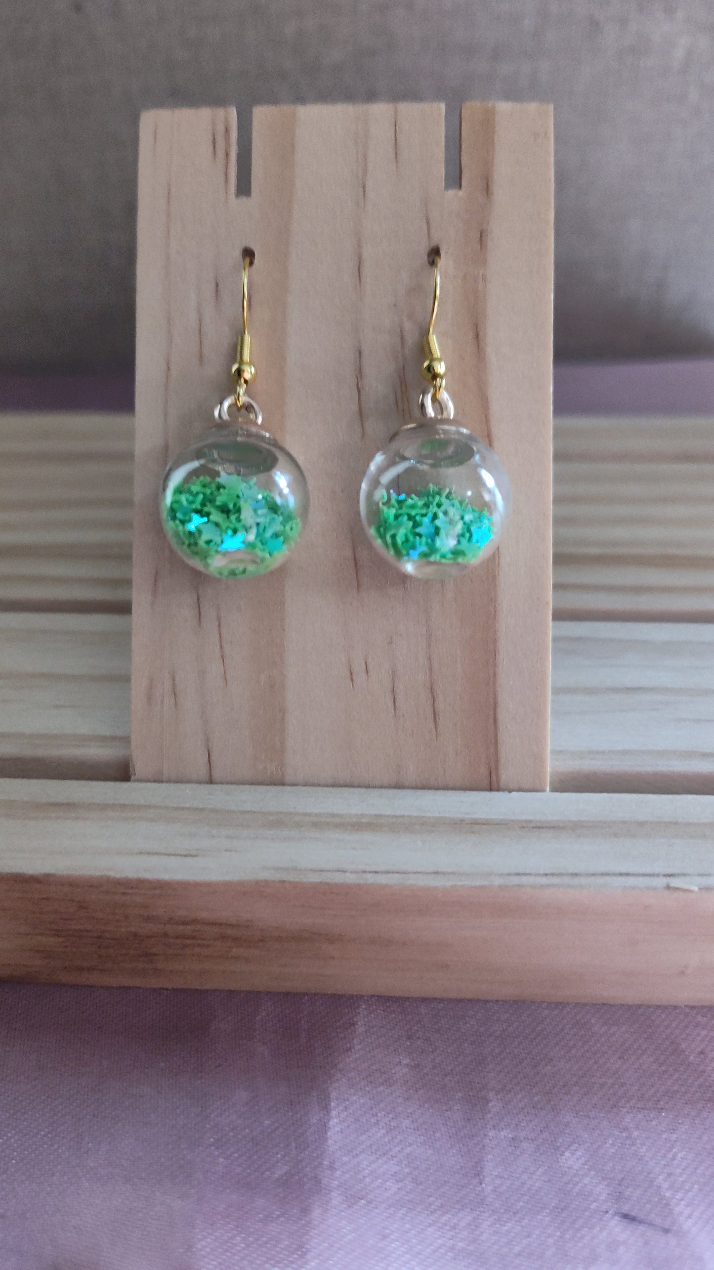 Glass Ball Earrings- CLEARANCE
