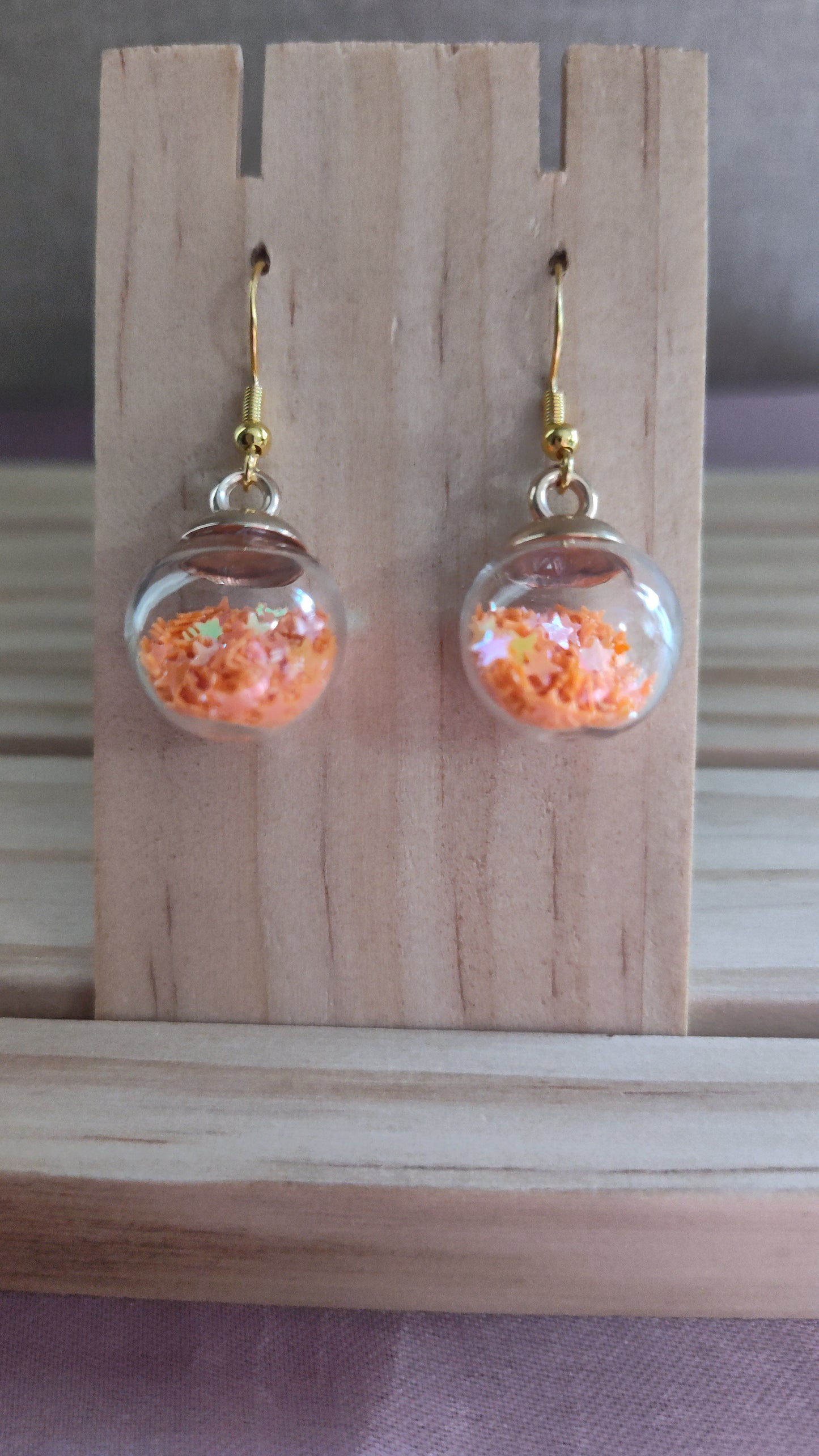 Glass Ball Earrings- CLEARANCE