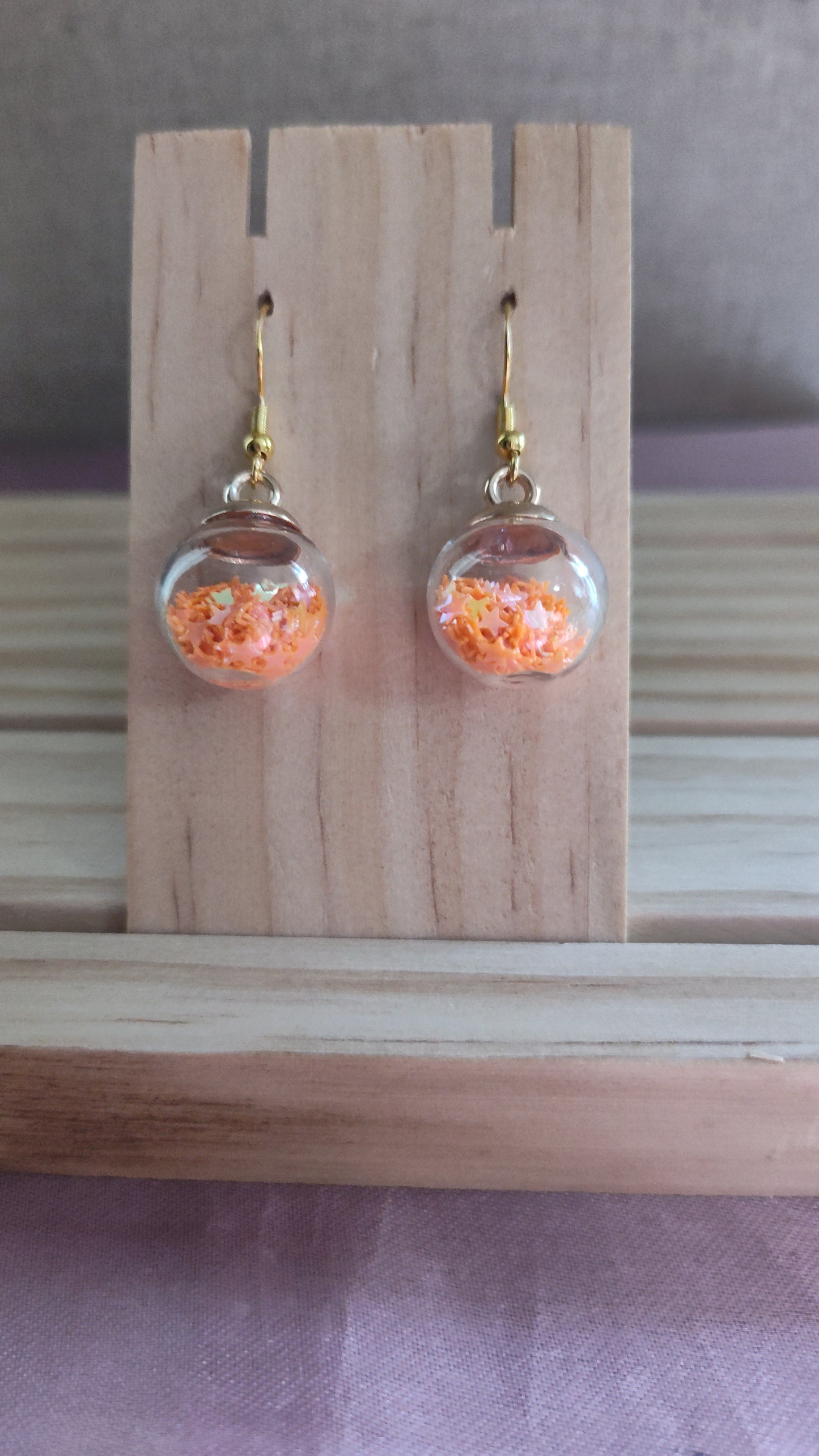 Glass Ball Earrings- CLEARANCE